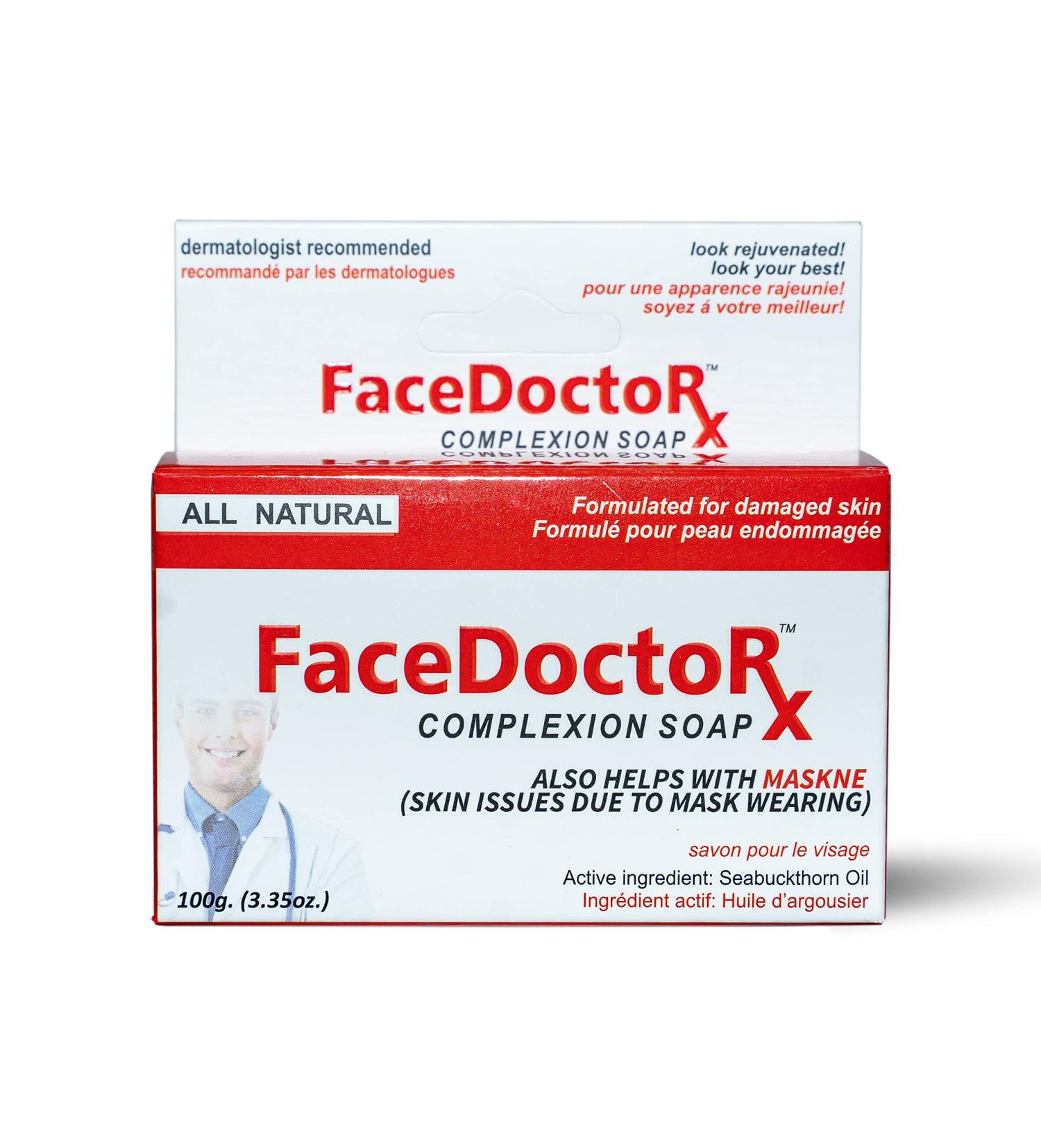 Face Doctor Complexion Soap Bar - Anti-Aging & Acne Treatment for All Skin Types - 3.35 oz - Buy Online on GoSupps.com
