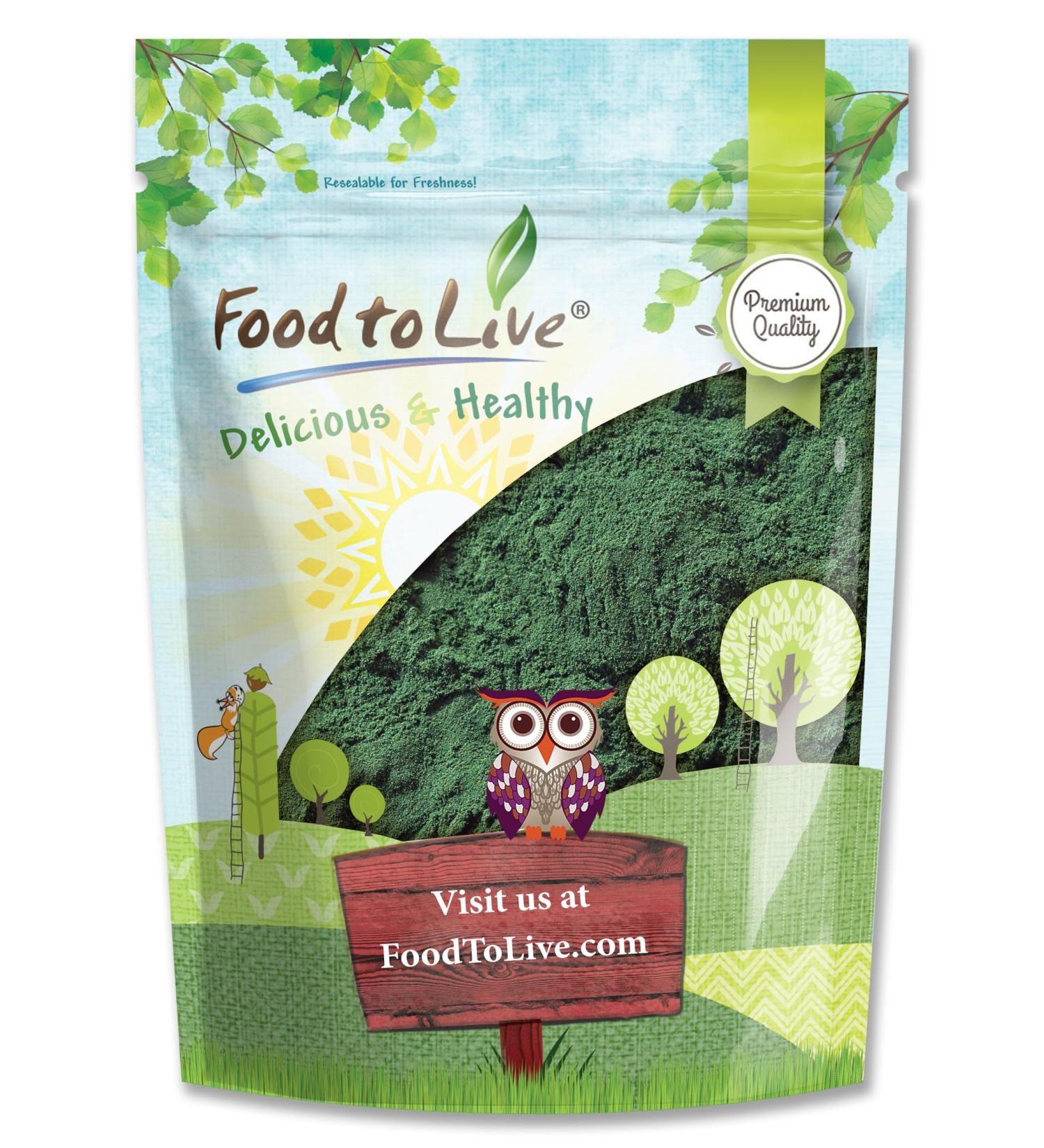 Food to Live Chlorella Powder 1 Pound - Kosher Raw Green Algae Vegan Superfood Bulk Pure Vegan Green Protein Rich in Vitamins and Minerals Great for Drinks Teas and Smoothies 16 Ounce (Pack of 1) - Buy Online on GoSupps.com