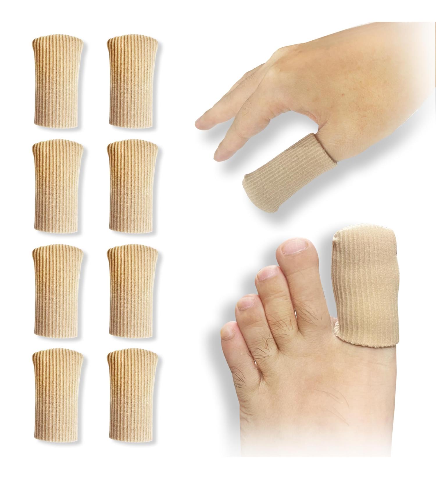 8 Pieces Gel Toe Protective Caps - Large Silicone Toe Protection for Corns Blisters & Calluses - Unisex Comfort | Shop Now - Buy Online on GoSupps.com