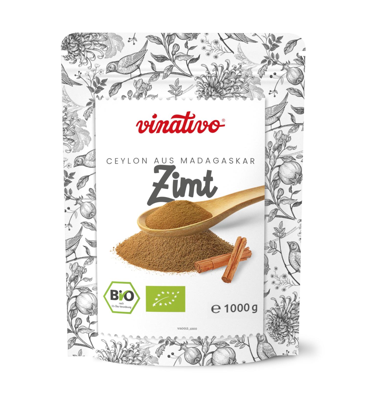 Buy Organic Ceylon Cinnamon Powder - 1kg - Finely Ground from Madagascar | Premium Baking & Seasoning - Raw Food Quality - Buy Online on GoSupps.com