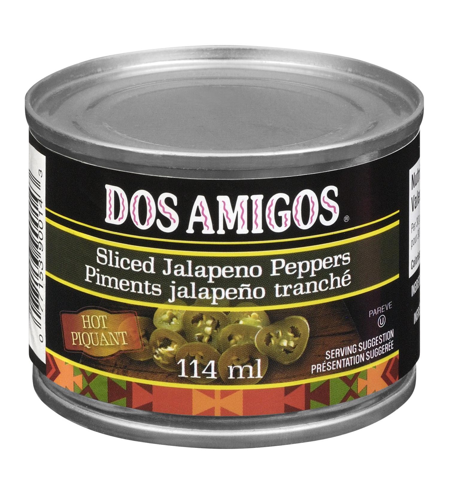 DOS AMIGOS Hot Sliced Jalapenos 24 Count - Buy Online on GoSupps.com