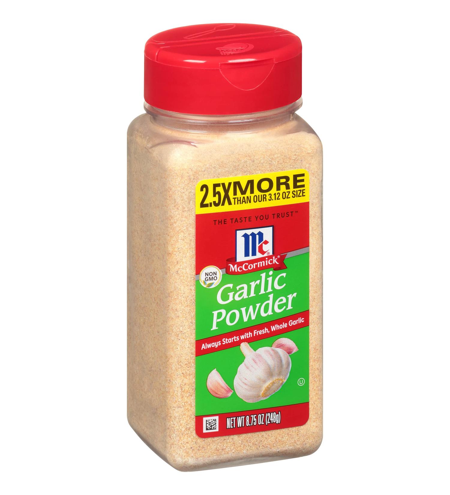 McCormick Garlic Powder 8.75 oz - 100% Pure and Flavorful Seasoning - Buy Online on GoSupps.com