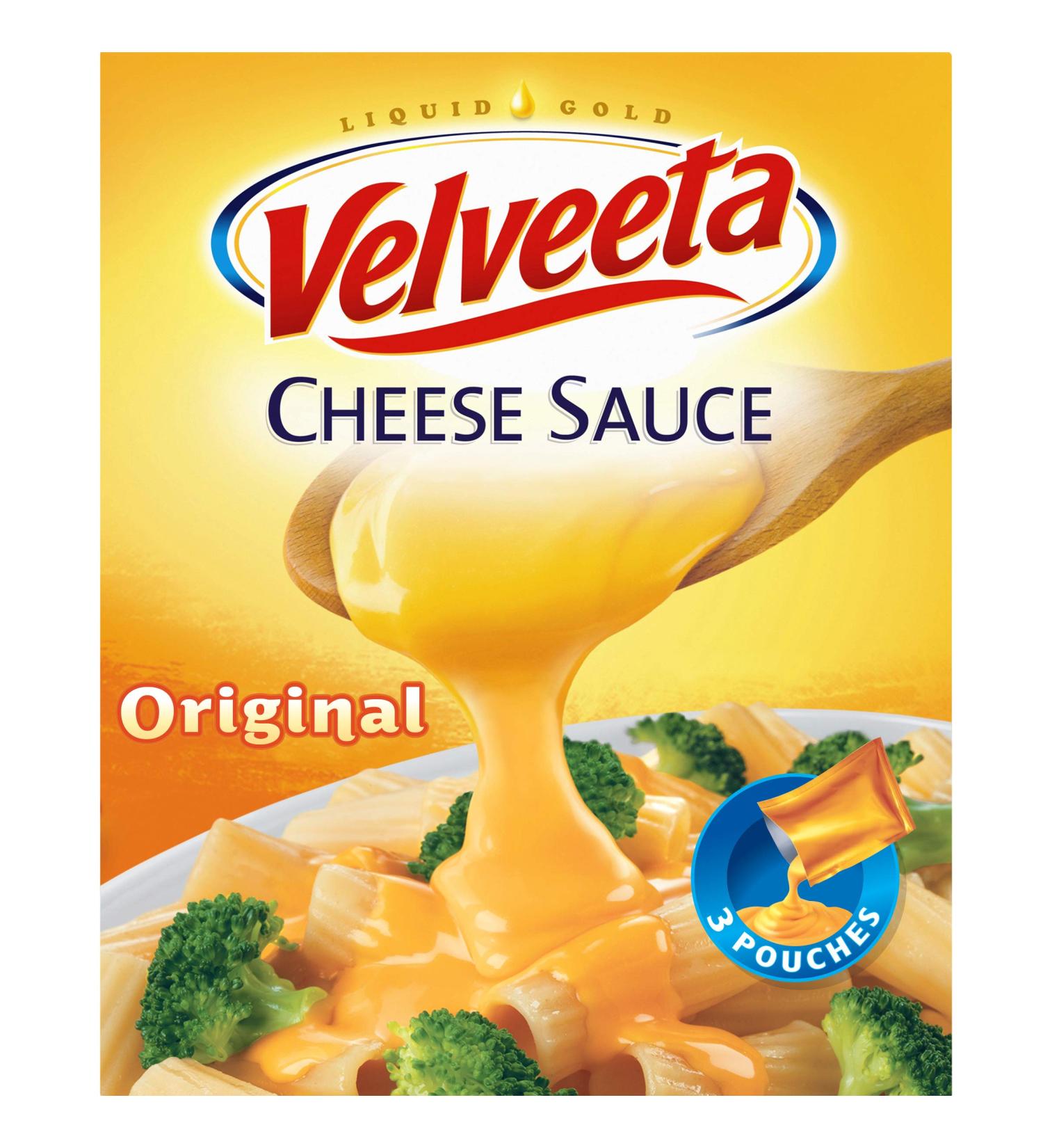 Velveeta Original Melting Cheese Sauce Pouches (3x12 oz) - Deliciously Creamy Cheese for Easy Melting - Buy Online on GoSupps.com