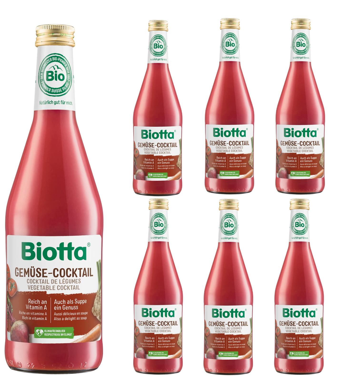 Biotta Mixed Vegatable Cocktail Juice 500ml - Pack of 6 - Buy Online on GoSupps.com