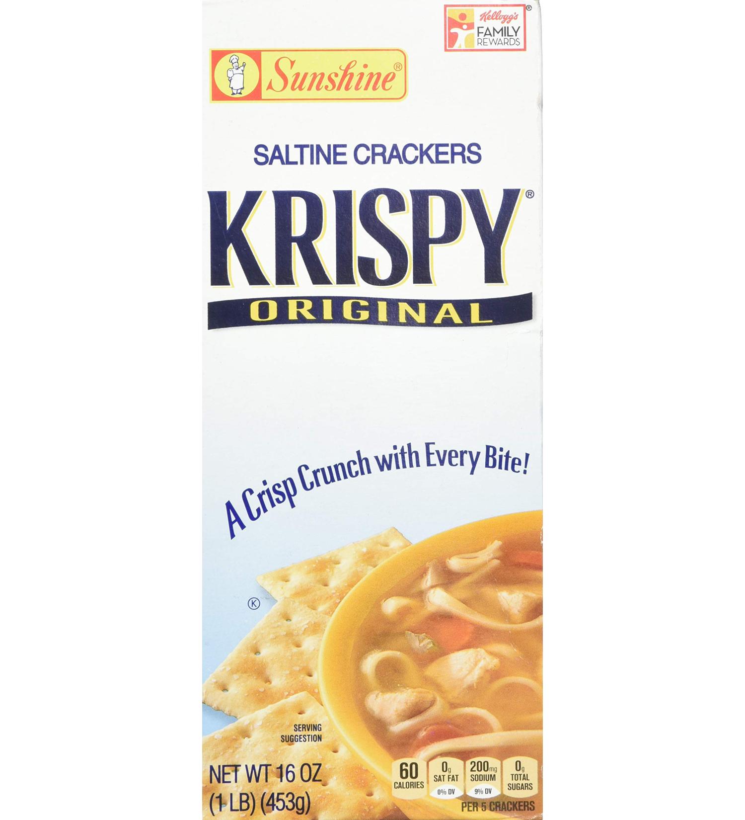 Krispy Saltine Crackers - Original Flavor - 16 oz Box - Buy Online on GoSupps.com