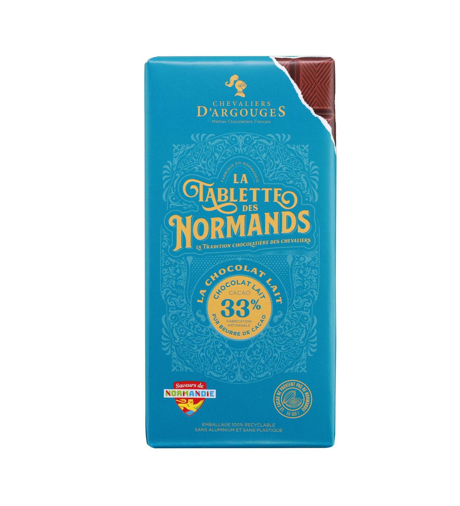 Chevaliers d'Argouges - Milk chocolate bar 33% - The Normans' milk chocolate bar 33% - 100g - Buy Online on GoSupps.com