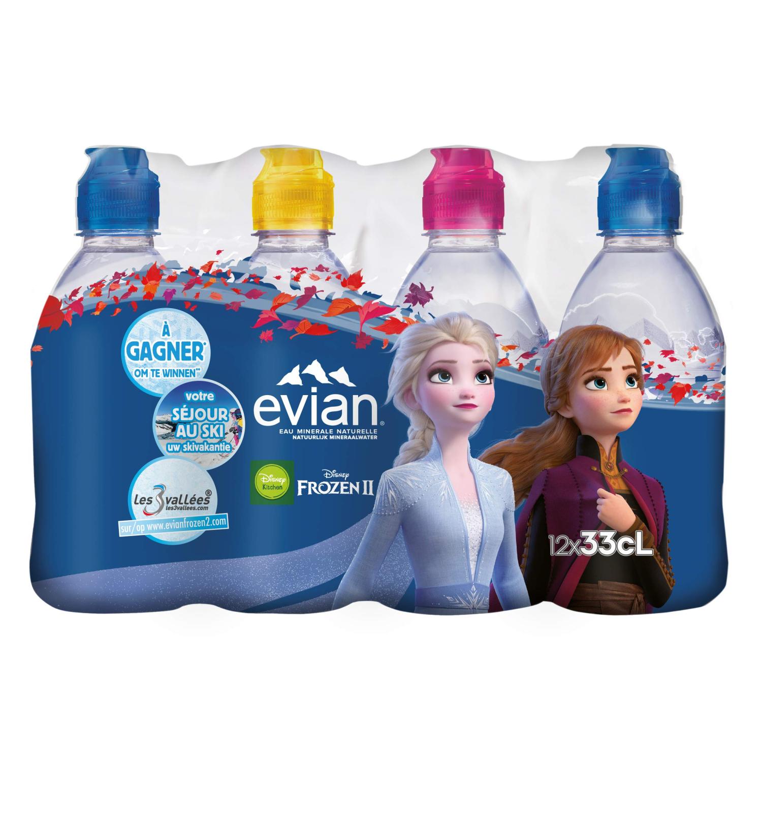 Evian Natural Mineral Water Bottle 12 x 33 cl - Buy Online on GoSupps.com