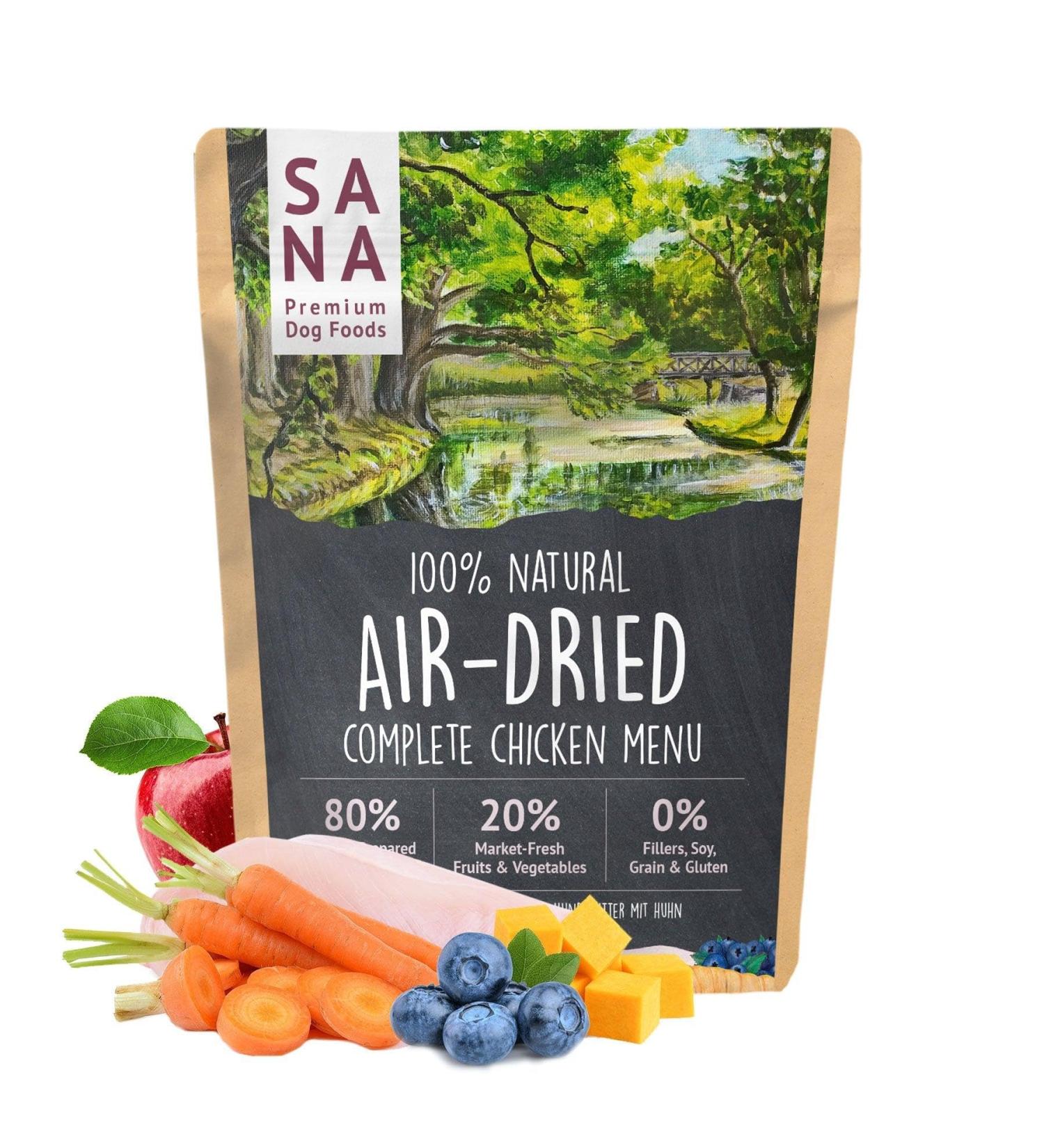 SANA Premium Dog Foods I Barf sec I Menu de bœuf I 1-5 kg (1 kg, poulet)