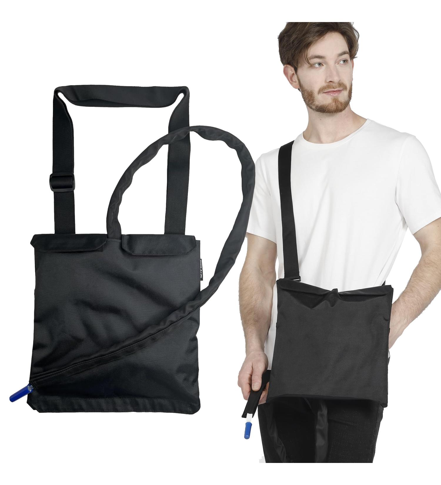 Urine Drainage Bag Holder - Catheter Bag Covers for Urostomy | Adjustable Strap & Storage Pockets - Travel Medical Supplies - Buy Online on GoSupps.com