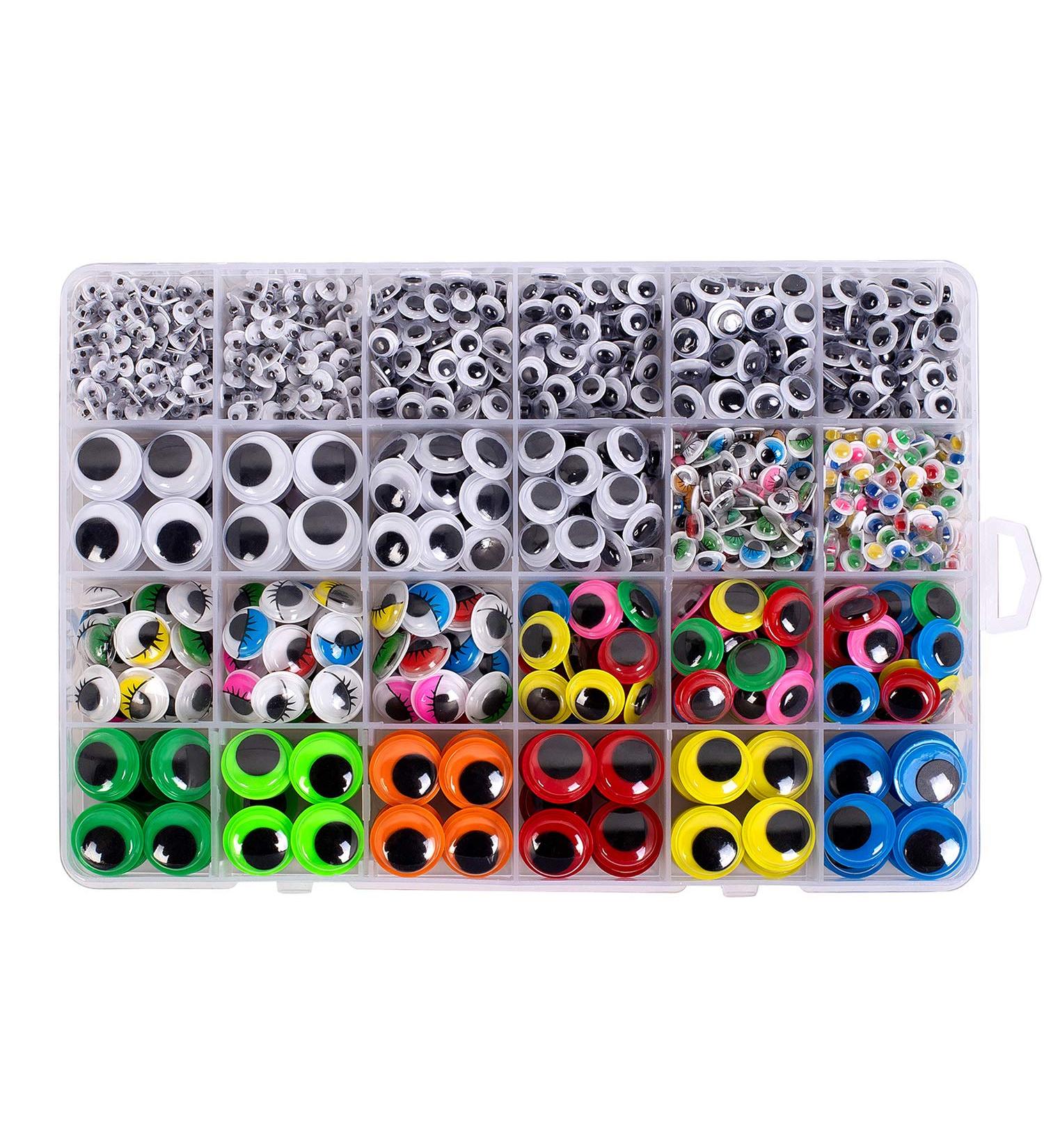 1620pcs Googly Wiggle Eyes Self Adhesive - Multi Colors & Sizes for DIY Crafts | ZZYI - Buy Online on GoSupps.com