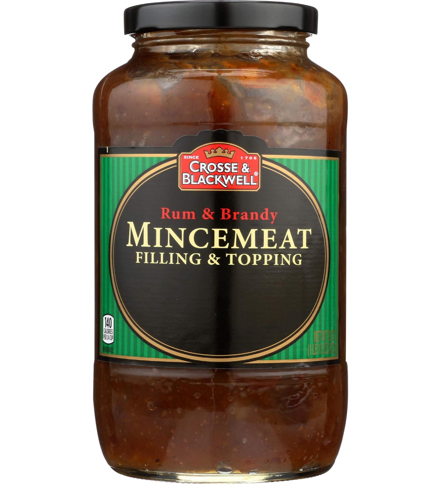 Crosse & Blackwell Rum & Brandy Mincemeat Filling & Topping - 29 oz | Perfect for Pies & Desserts - Buy Online on GoSupps.com