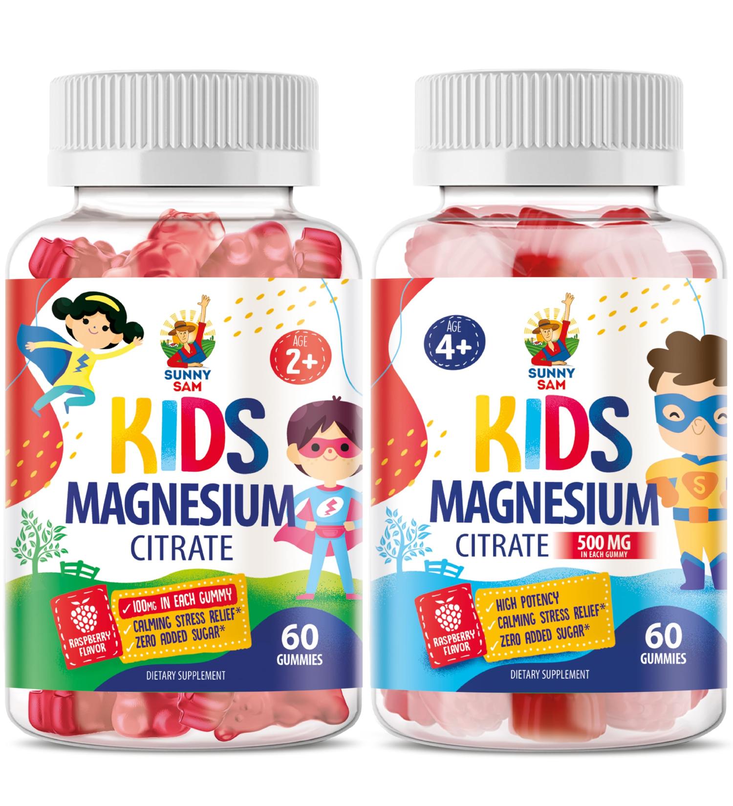Magnesium Gummies for Kids & Adults - Calm Magnesium Chews - Magnesium Citrate Chewable Supplement for Mood & Muscle Support - Buy Online on GoSupps.com