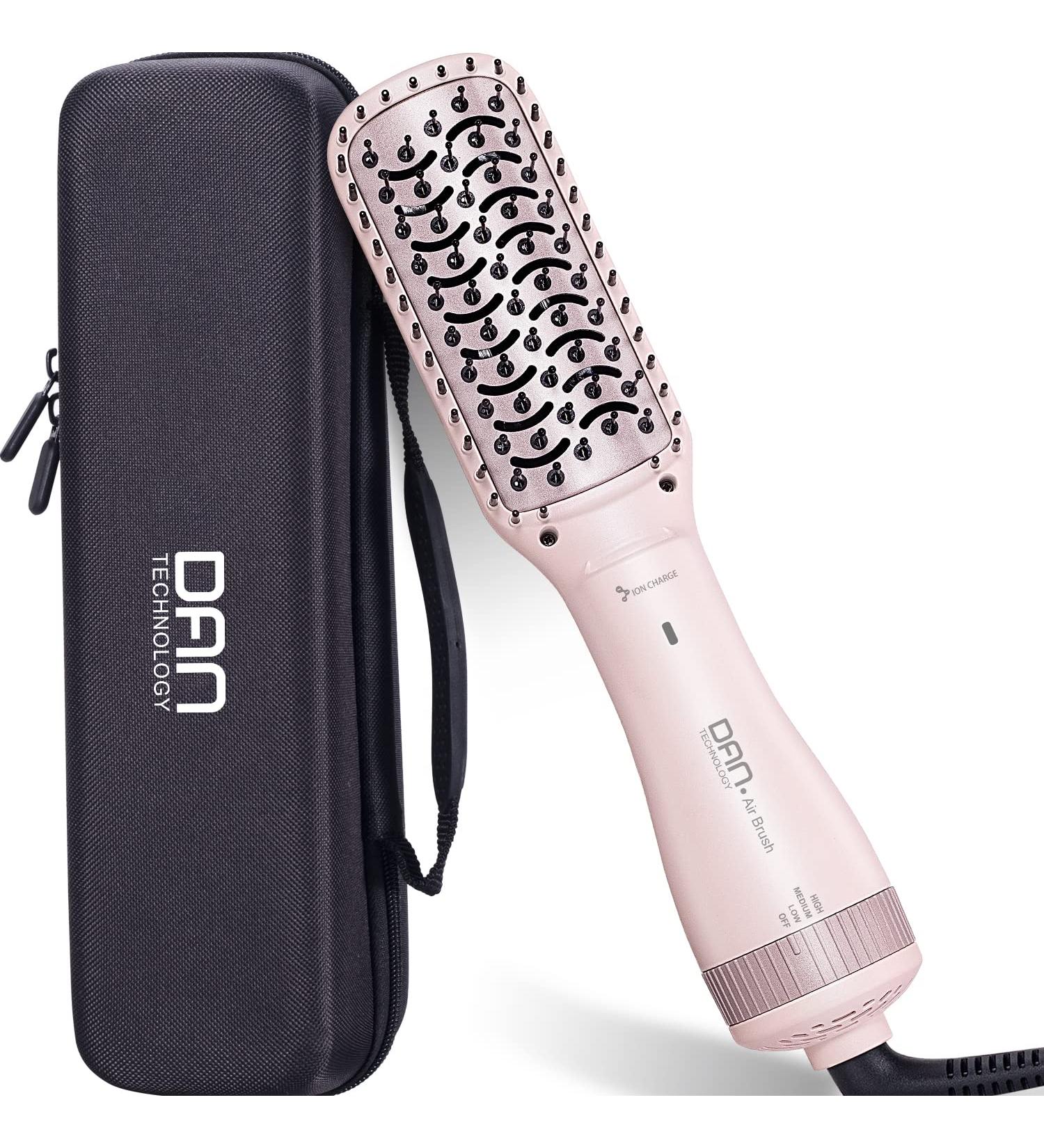 3-in-1 Ionic Hair Brush Dryer Pink - Anti-Scald One Step Paddle Brush Styler with ALCI Safety Plug - Buy Online on GoSupps.com