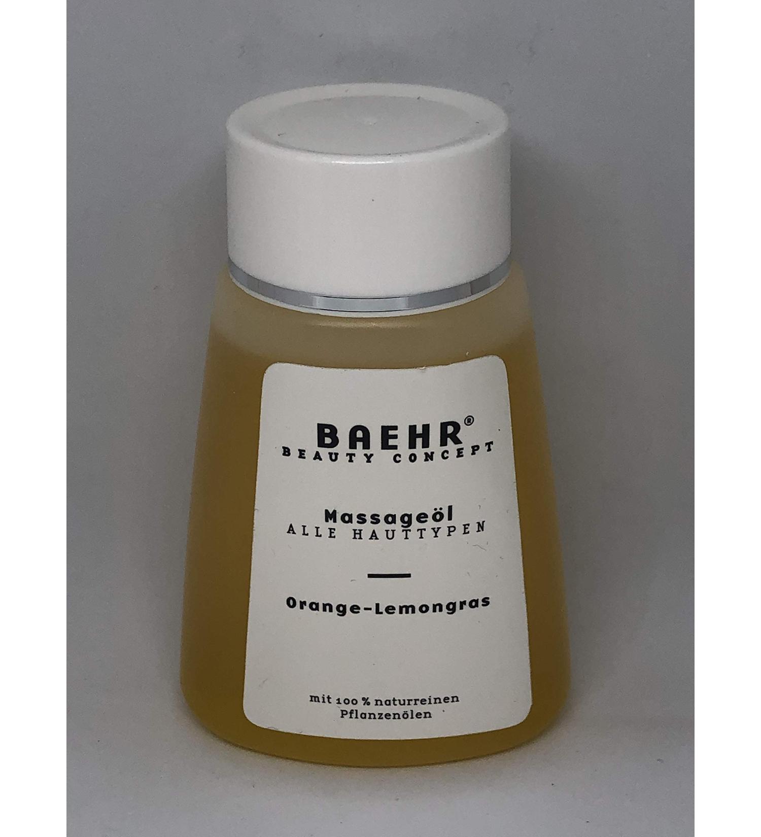 Baehr Beauty Concept Massage Oil 100ml - Orange Lemongrass