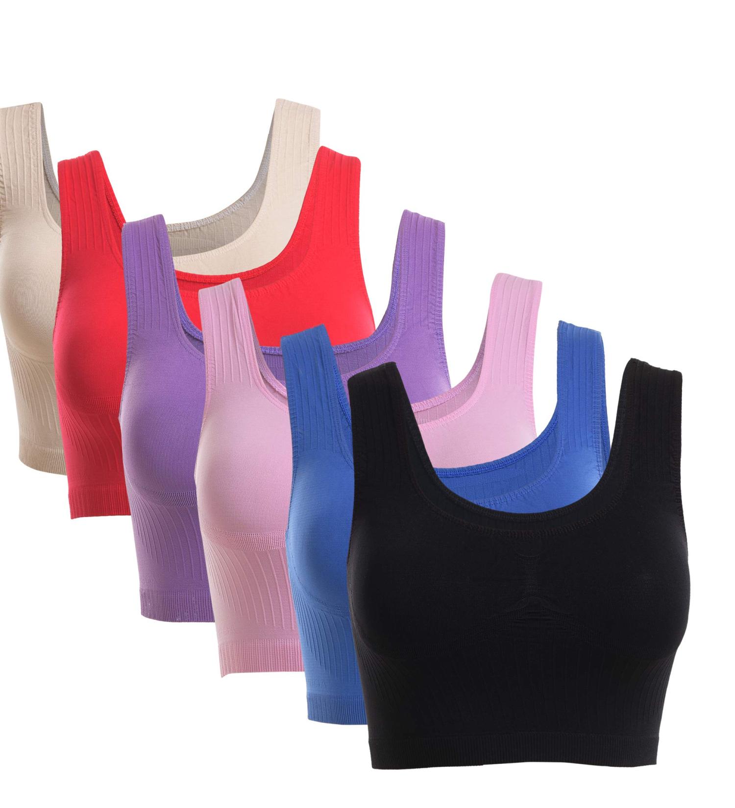 Cottonil Bra - Pack of 6 - Women's Multicolour XXL - Buy Online on GoSupps.com