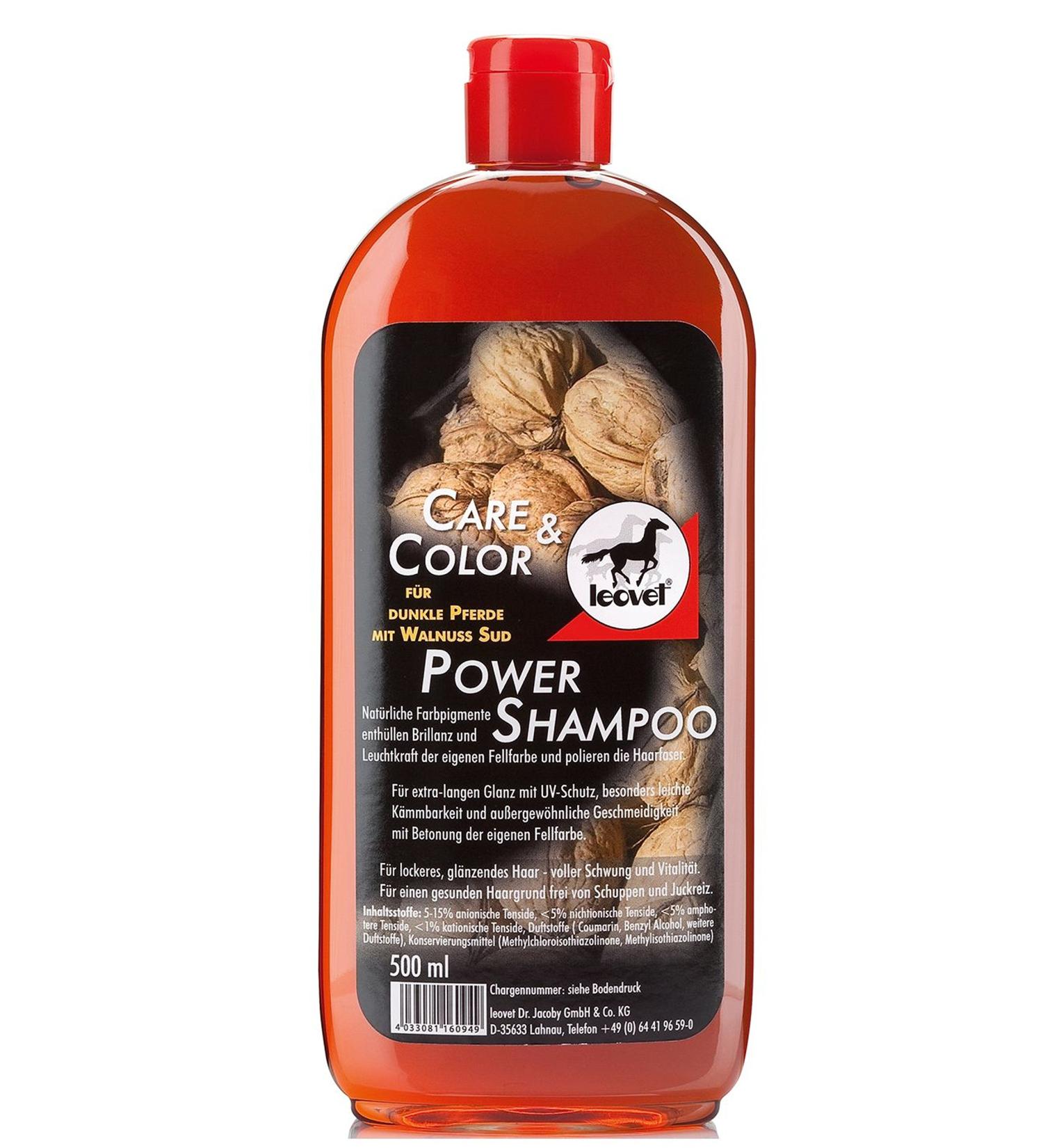 Leovet Power Walnut Shampoo for Dark Horses - 500 ml
