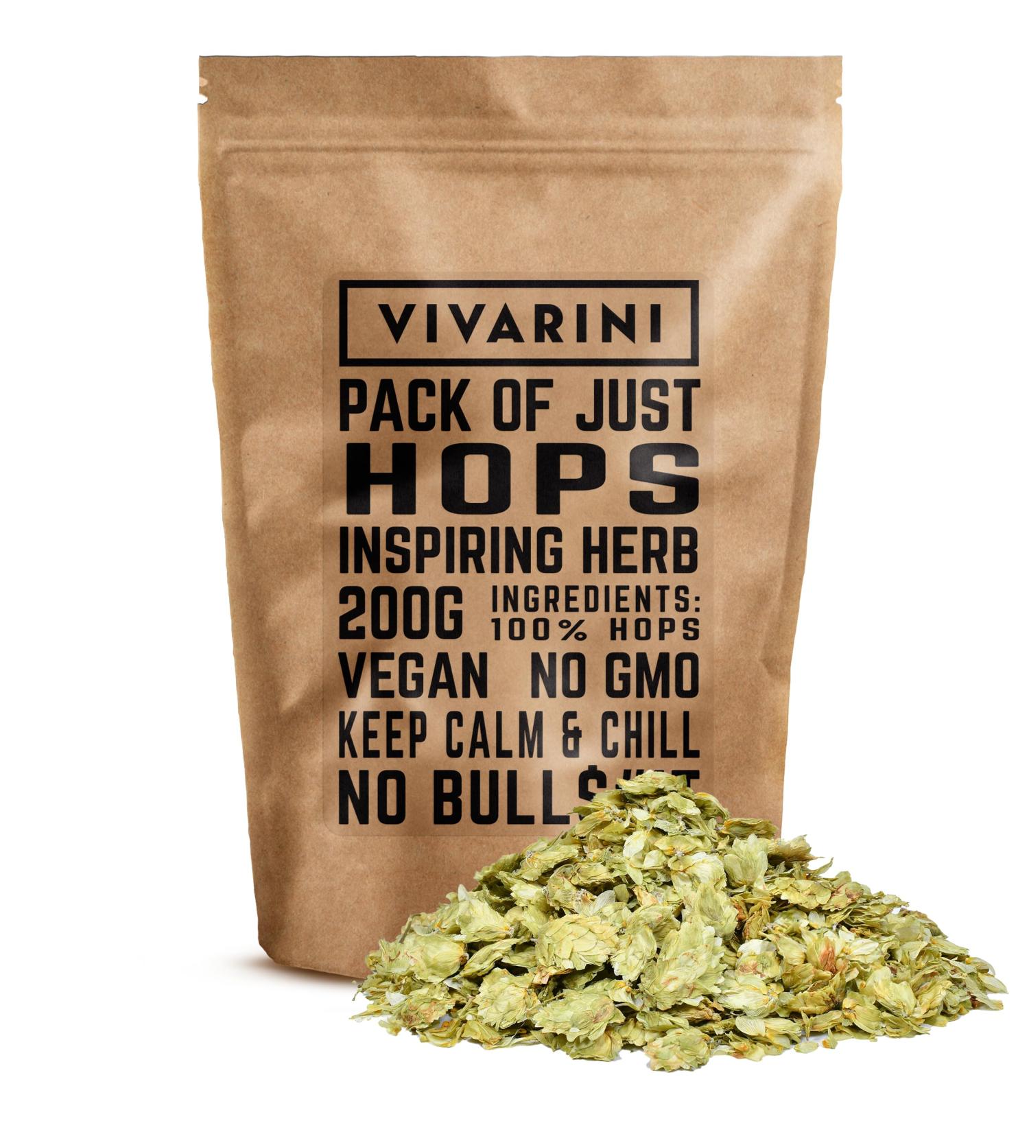 Vivarini Lubelski hops 200g | Deep and herbal aroma | Additive for infusions - tea and yerba mate | 0.2kg