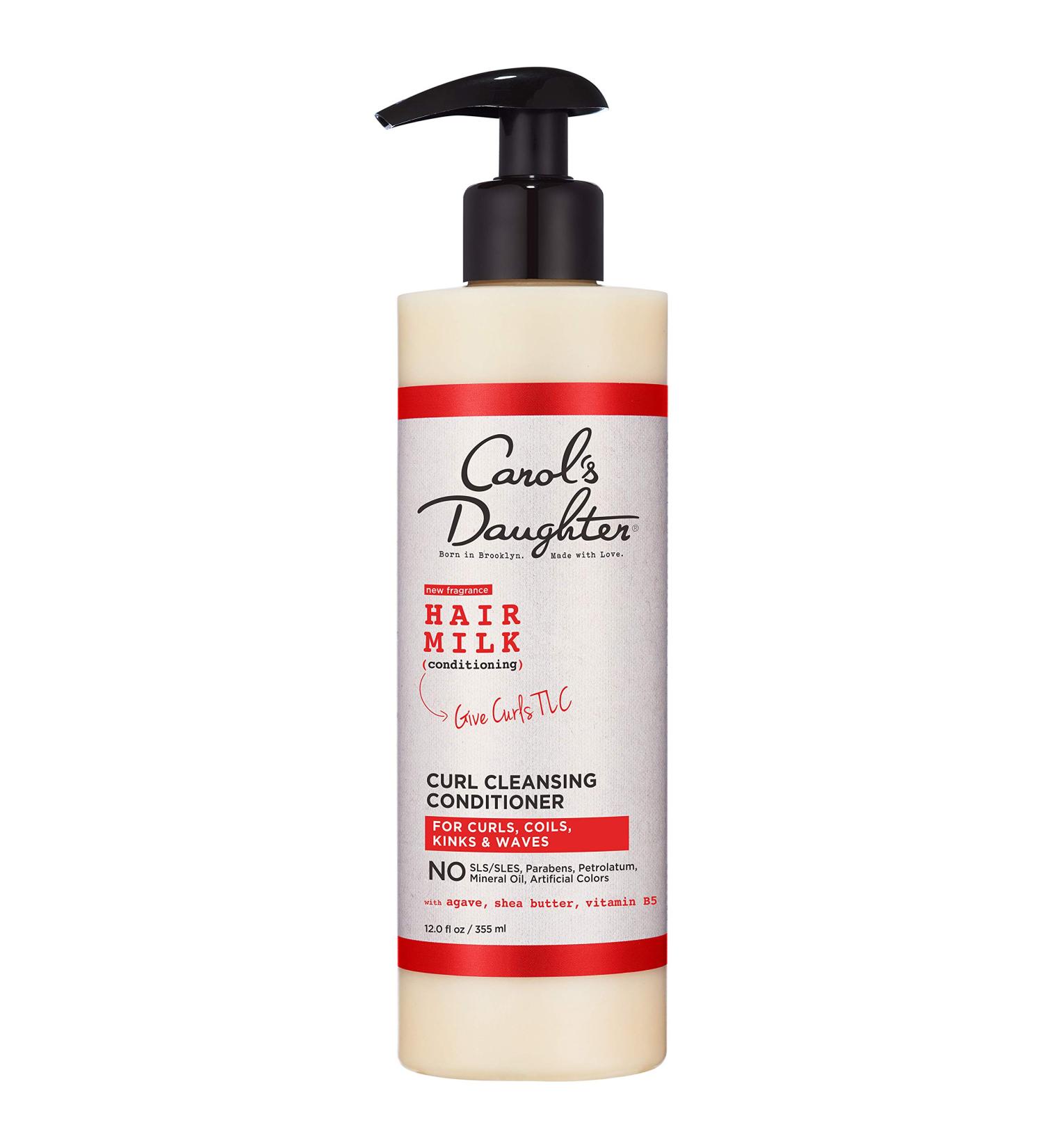 Carol's Daughter Hair Milk Sulfate Free Cleansing Conditioner - 12 Fl Oz | Curly Hair Co Wash with Agave & Shea Butter - Buy Online on GoSupps.com