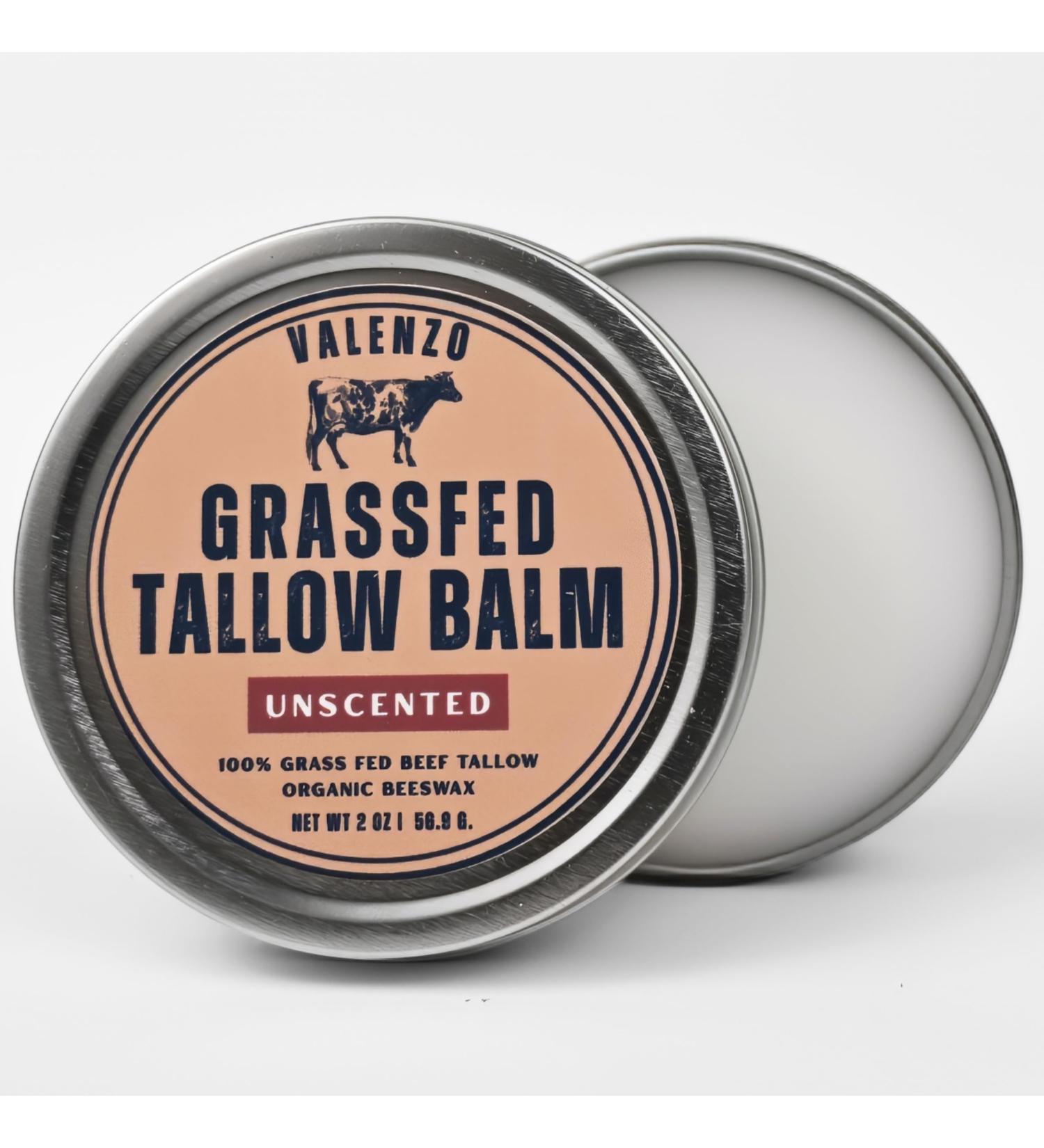 Organic Beef Tallow Balm for Skin Unscented Grass-Fed Tallow Moisturizer Natural Care Cream for Dry & Sensitive Skin (2 oz) 2 Ounce (Pack of 1) - Buy Online on GoSupps.com