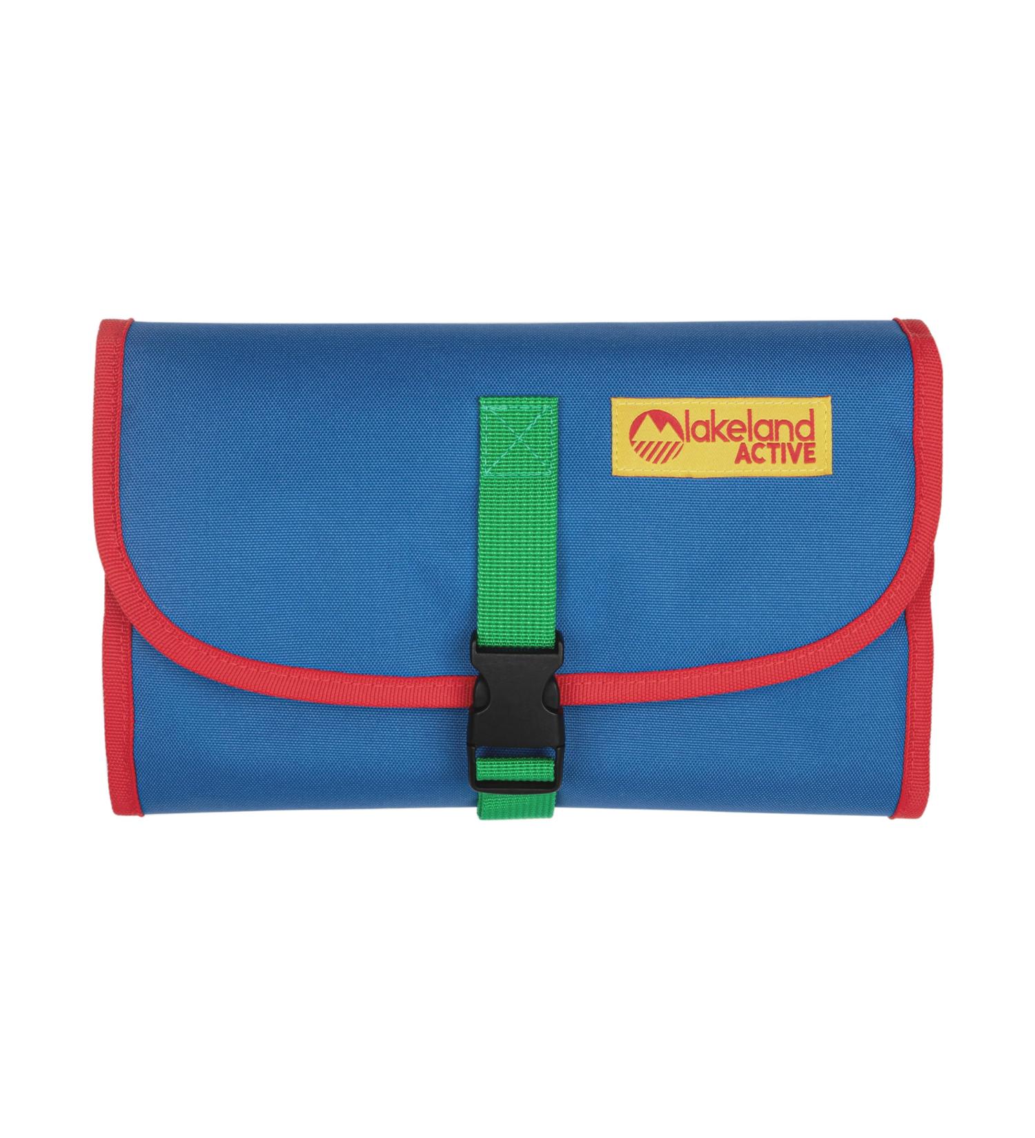 Lakeland Active Eskdale Fold Out Hanging Travel Toiletry Bag - Blue Colorblock for Men & Women - Buy Online on GoSupps.com