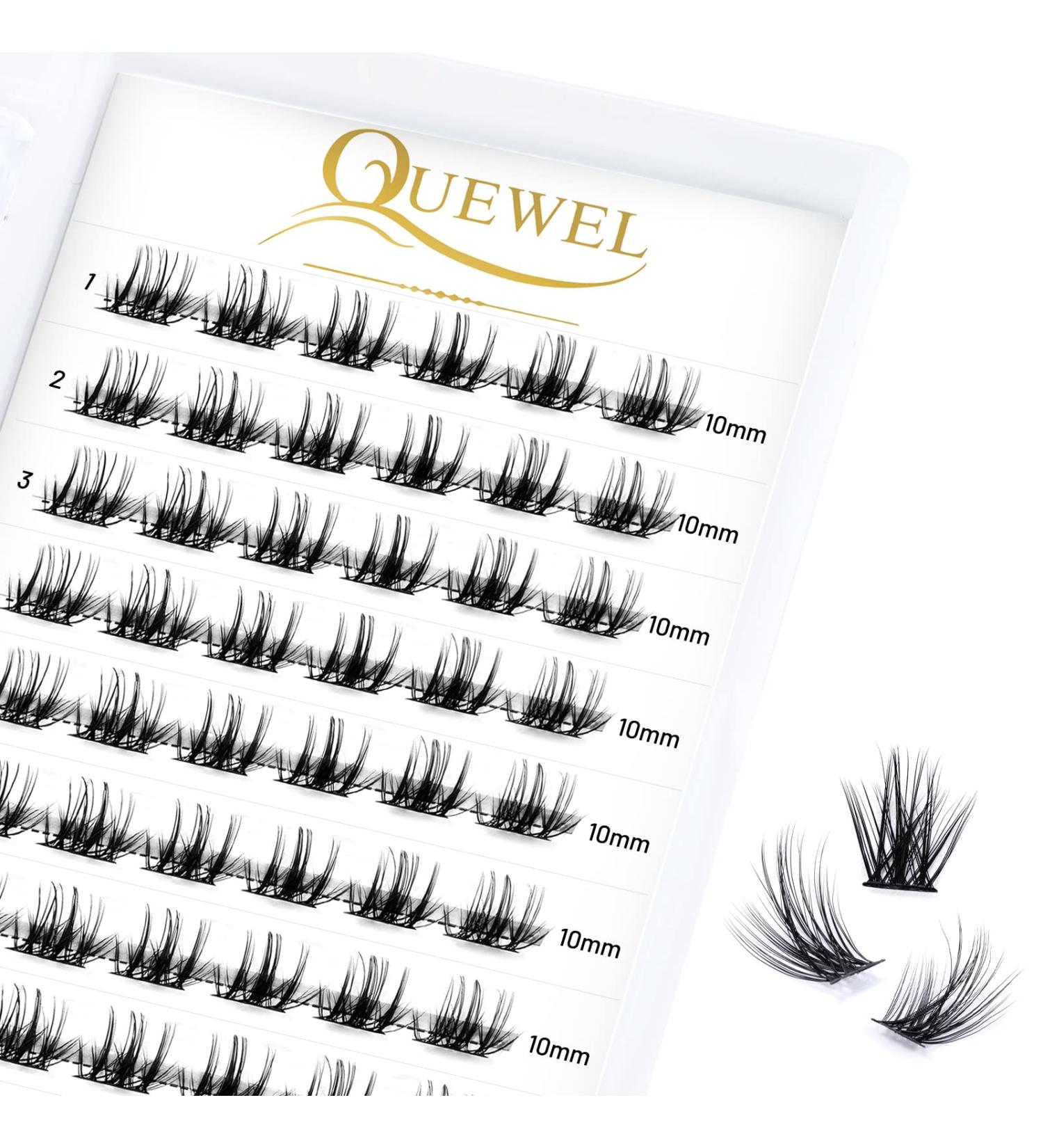 Fluffy 02-C 10mm Individual Eyelash Segments | DIY Eyelash Extensions for Makeup | Wide Curl | 1 Piece Pack - Buy Online on GoSupps.com