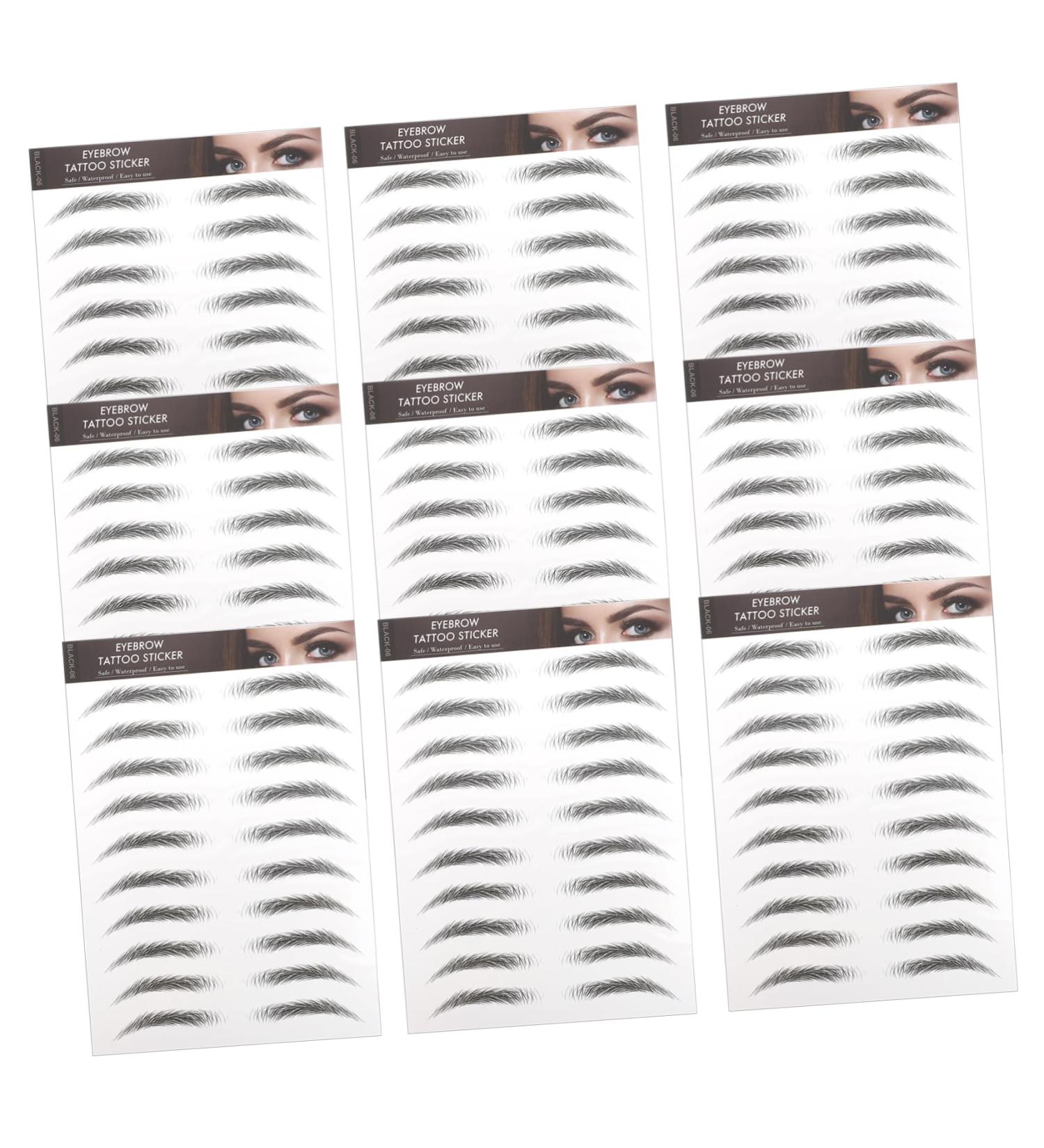 Mikinona 10pcs Imitation Eco Eyebrow Sticker 3 Proof Beauty Stickers - Buy Online on GoSupps.com