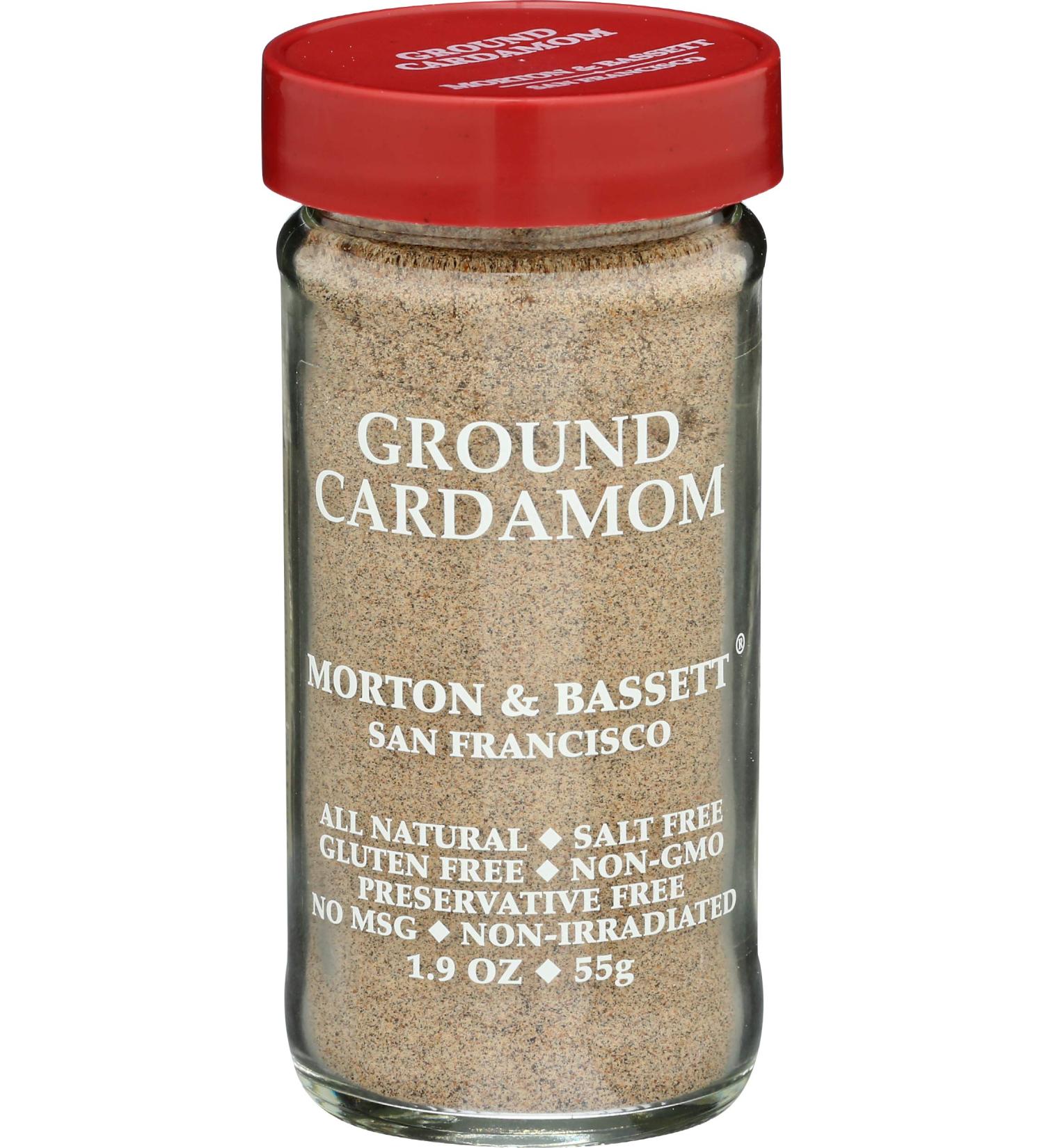 Morton & Bassett Ground Cardamom - 1.9 Oz | Premium Quality Spice - Buy Online on GoSupps.com