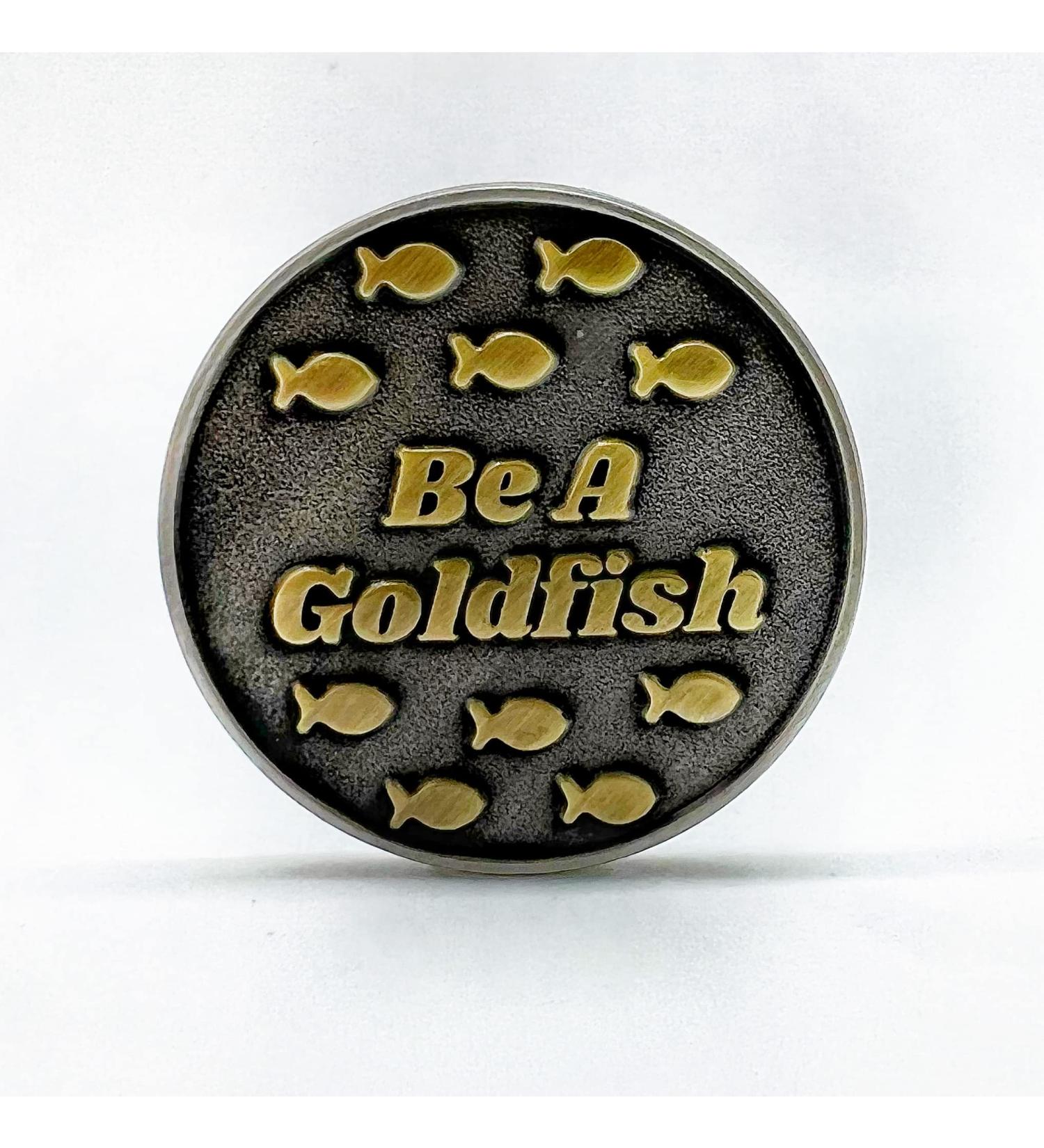 Full Metal Markers Goldfish Ted Lasso Magnetic Golf Ball Marker with Hat Clip - Buy Online on GoSupps.com