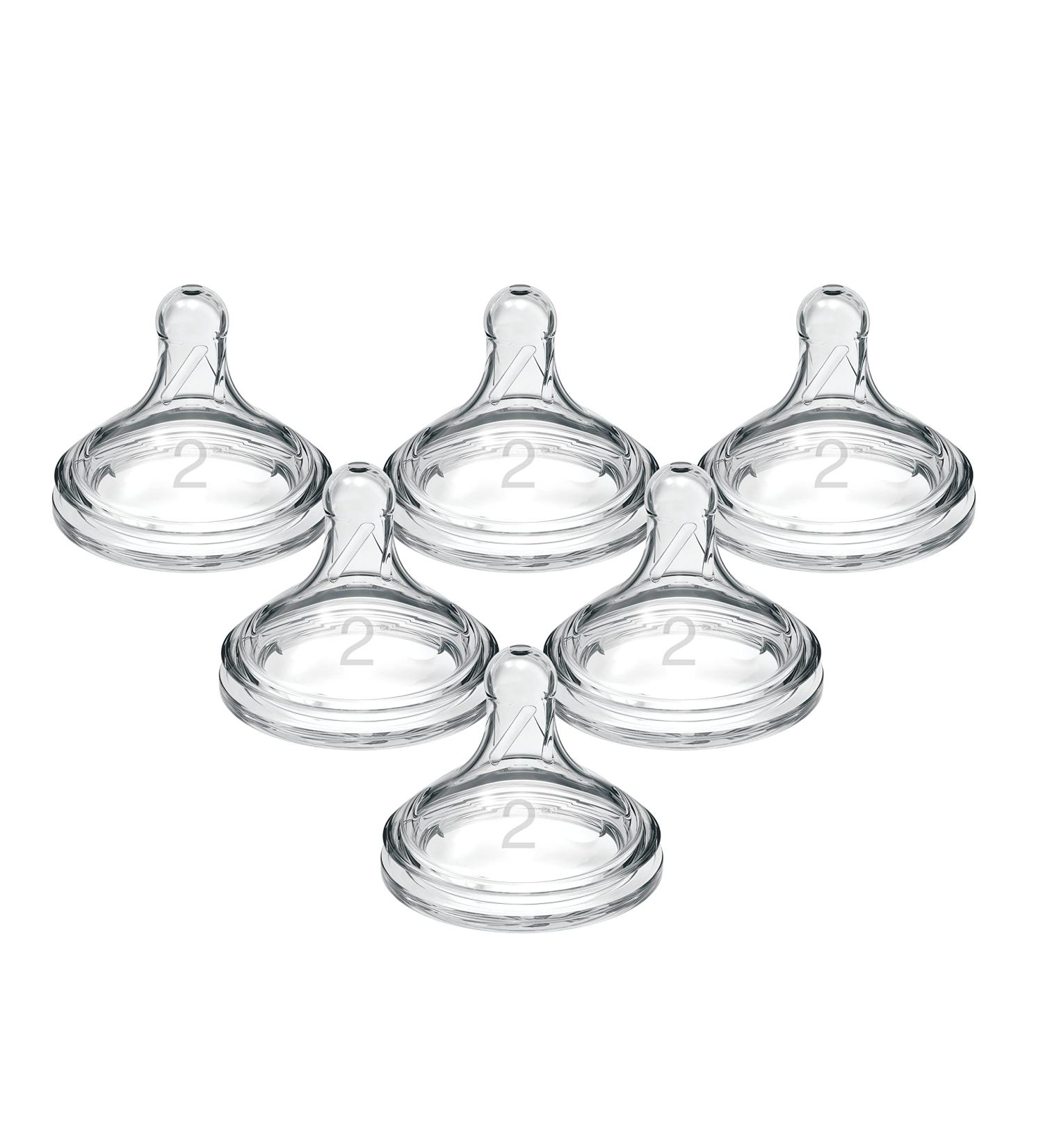 Dr. Brown's Level 2 Wide-Neck Baby Bottle Nipple - Medium Flow, 6 Count - Buy Online on GoSupps.com