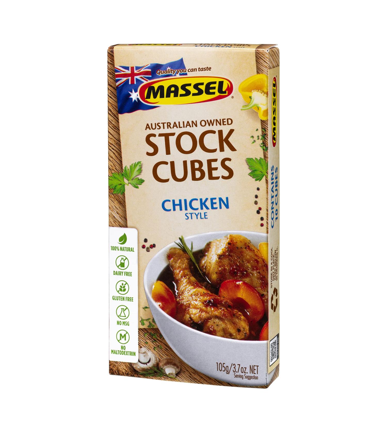 Massel Stock Cubes - Gluten-Free Chicken Style Broth -Â  105g Pack of 1 Soup Stock Chicken Style 105 g (Pack of 1) - Buy Online on GoSupps.com