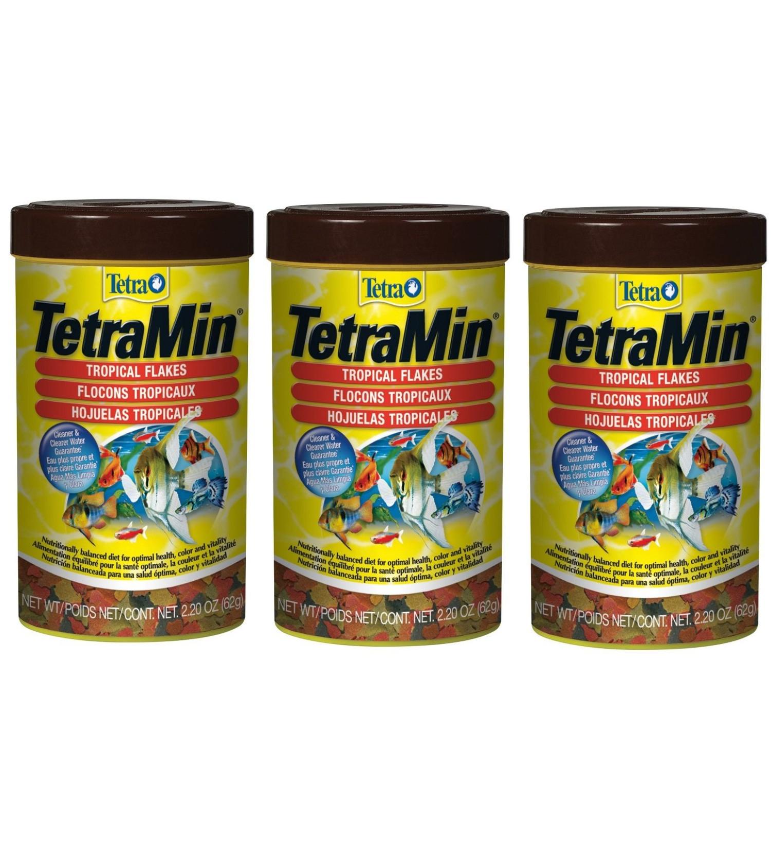Tetra 77802-03 Min Tropical Flakes 3Pack (2.2-Ounce)