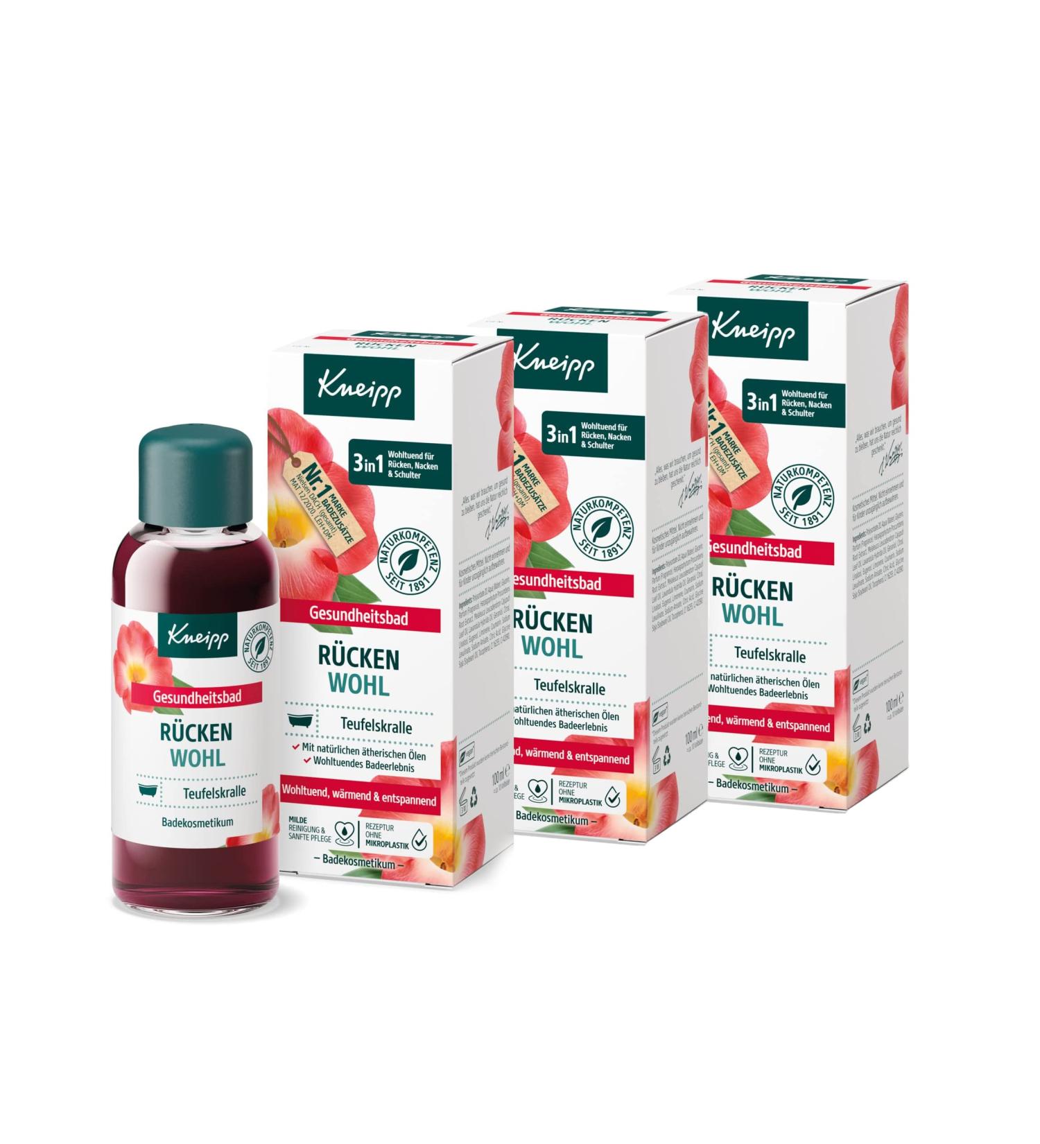 Kneipp 3 x Devil's Claw Bath Oil 100ml