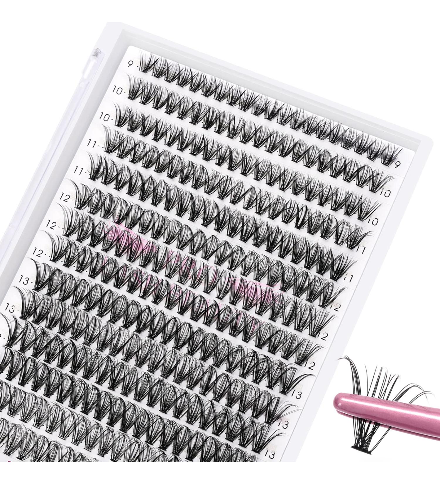 280 Pcs 10D 20D 30D C D Curl Wispy Cluster Lashes | DIY At-Home Bottom Lashes | 30D-C-0.07-9-15 Mix | Large Size - Buy Online on GoSupps.com