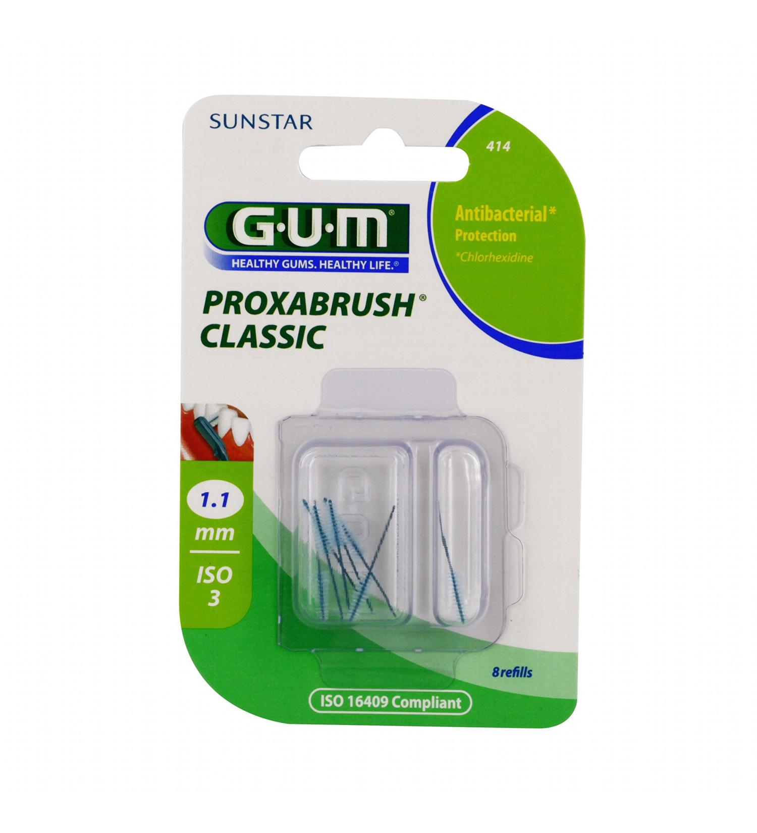 Gum proxabrush replacement brushes fir 8 st
