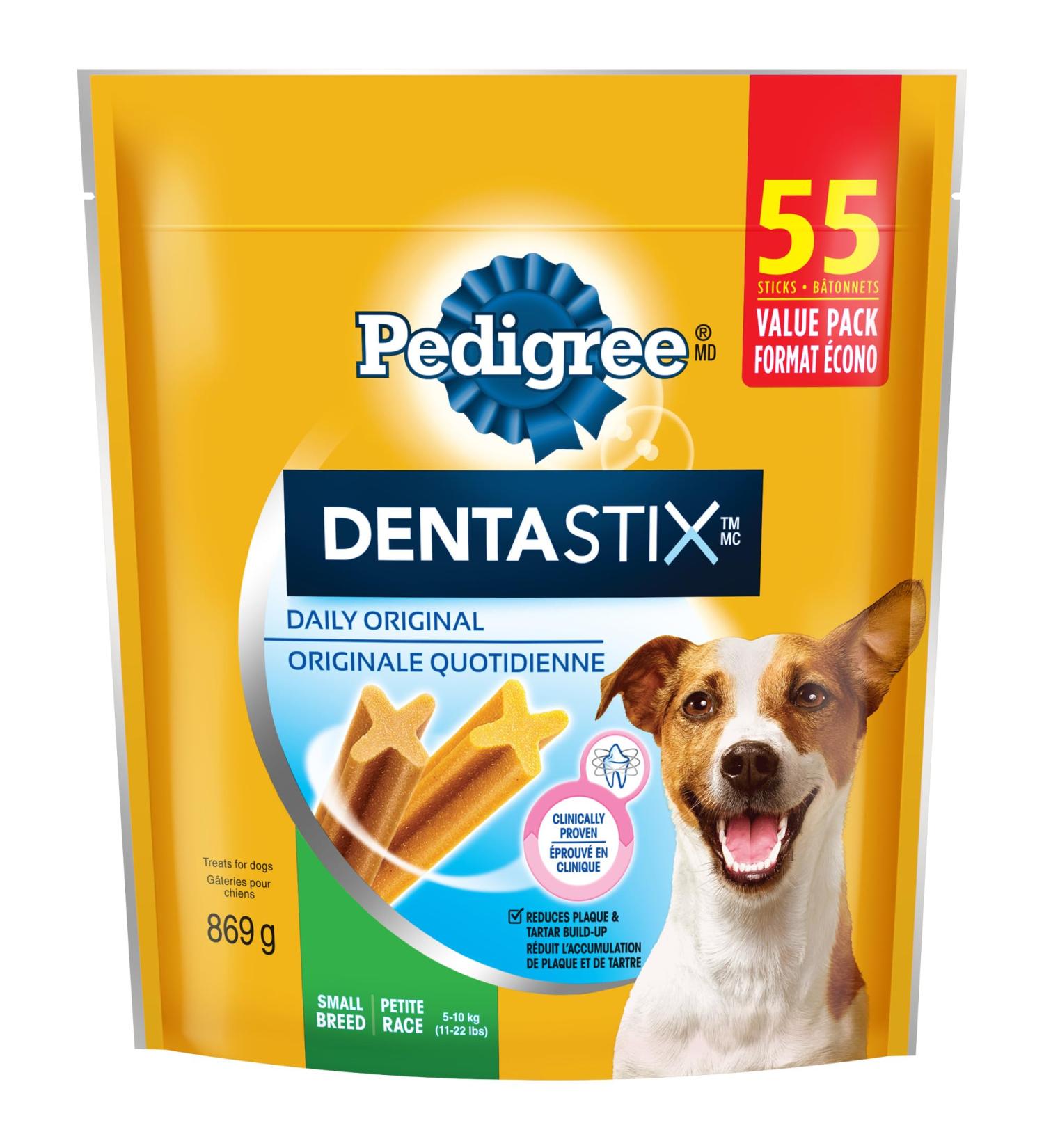 PEDIGREE DENTASTIX Oral Care Adult Dog Treats for Small Dogs - Original 55 Sticks Original 869 g (Pack of 1) Dog Treats - Buy Online on GoSupps.com