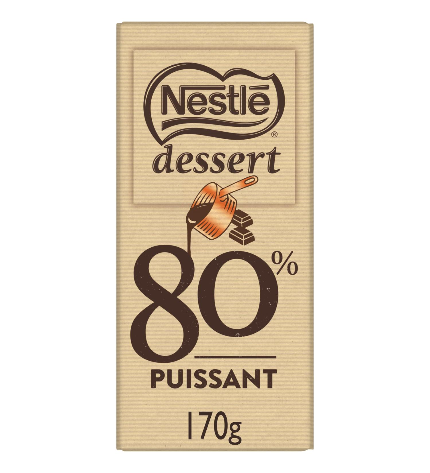 Nestl Dessert - Dark Chocolate 80% Pastry - 170g Tablet - Buy Online on GoSupps.com