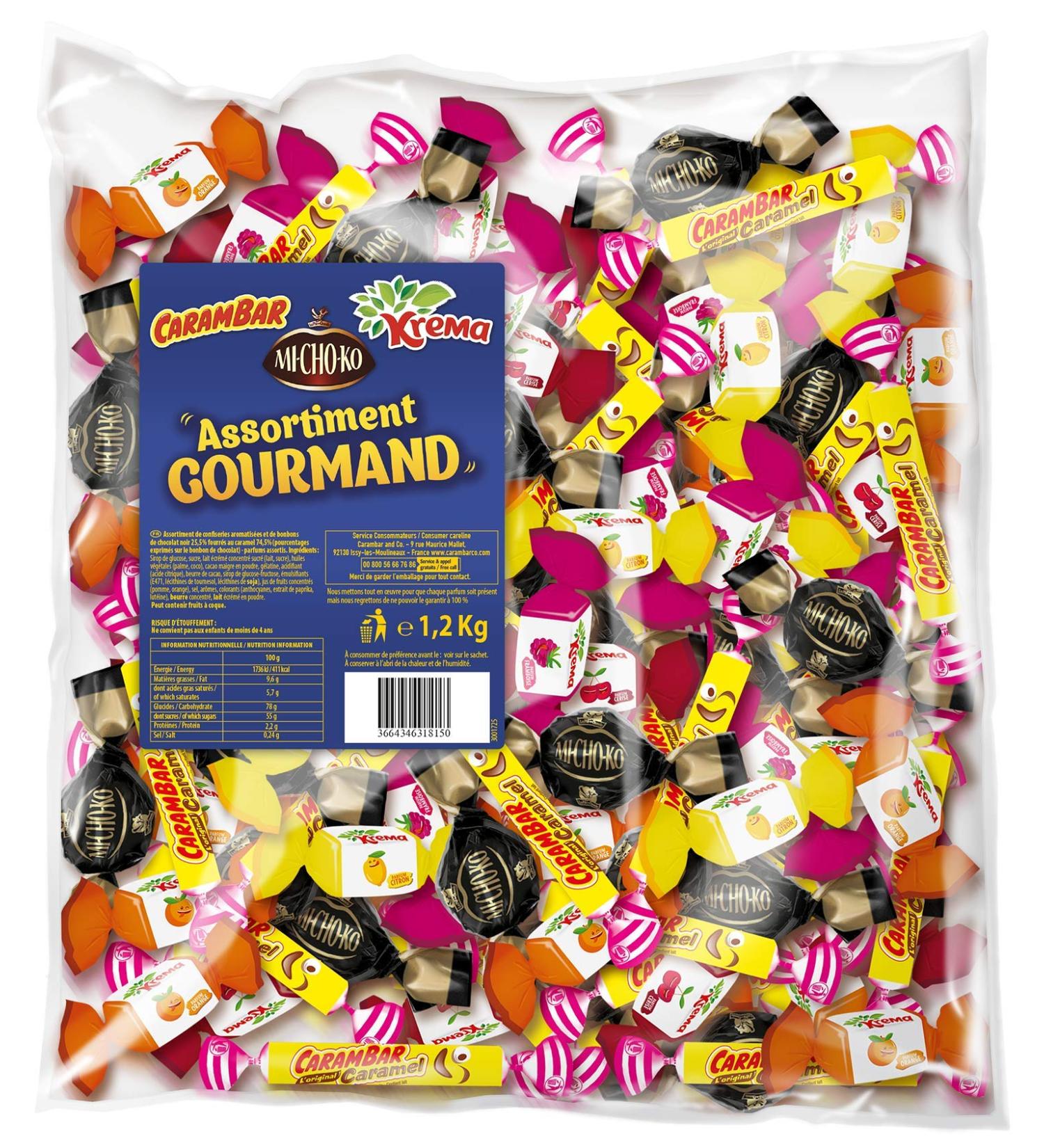 Krema Krema-michoko-carambar Candy Bulk 1.2 kg