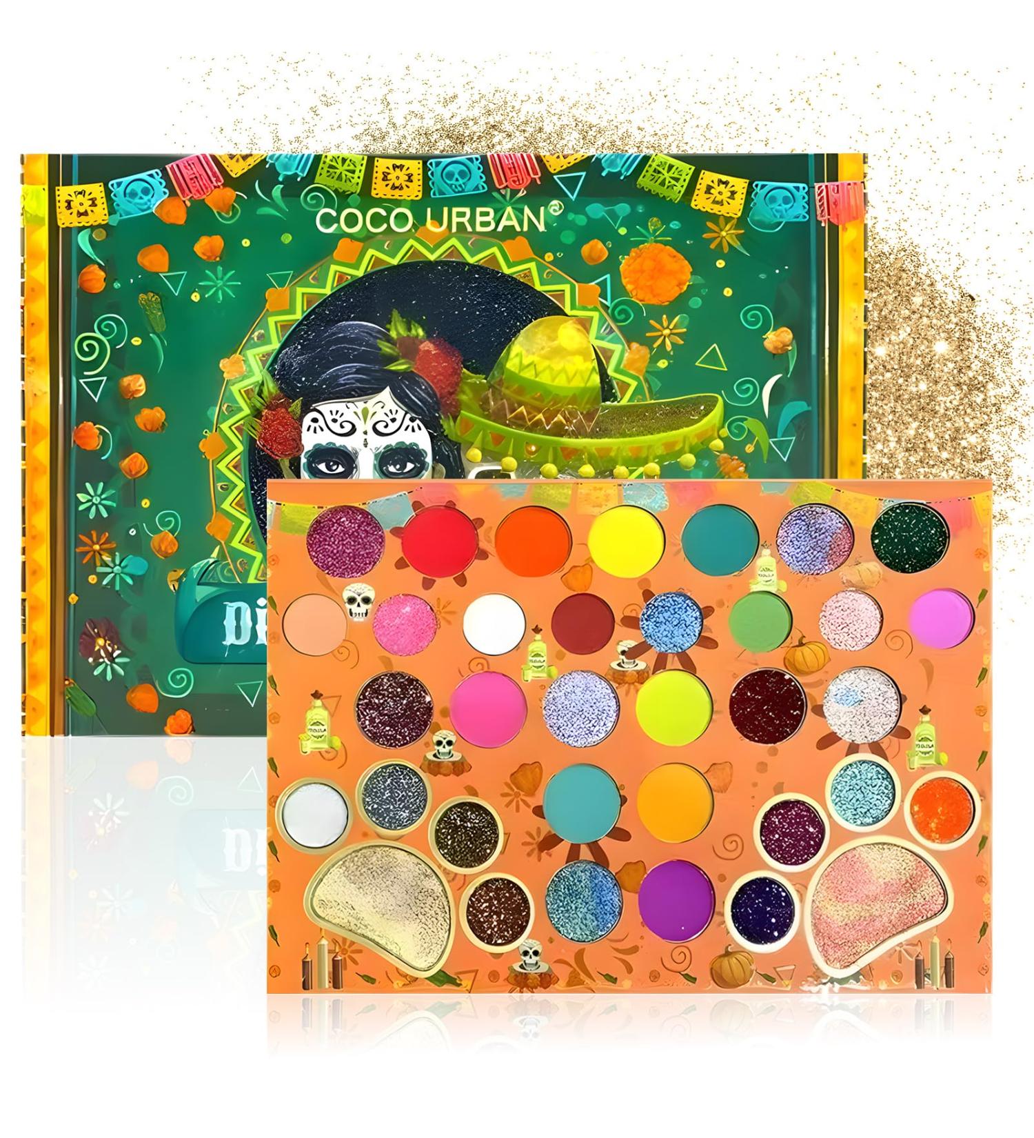 SHOPPGO Song Shadow Palette 35 Colors Colorful Makeup Halloween Eyeshadow Palette Halloween Eyeshadow Palette Glitter Gothic Makeup High Color Rendering Palette Waterproof - Buy Online on GoSupps.com