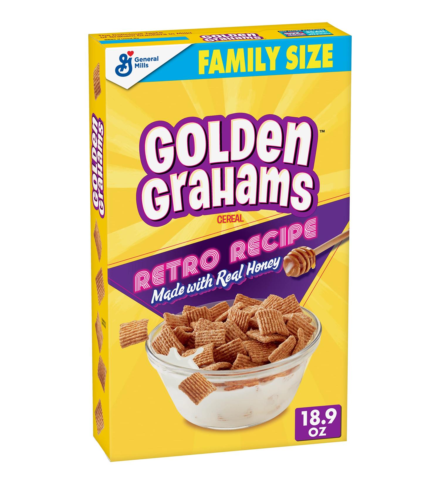 Golden Grahams Breakfast Cereal Graham Cracker Taste Whole Grain 18.9 oz - Buy Online on GoSupps.com