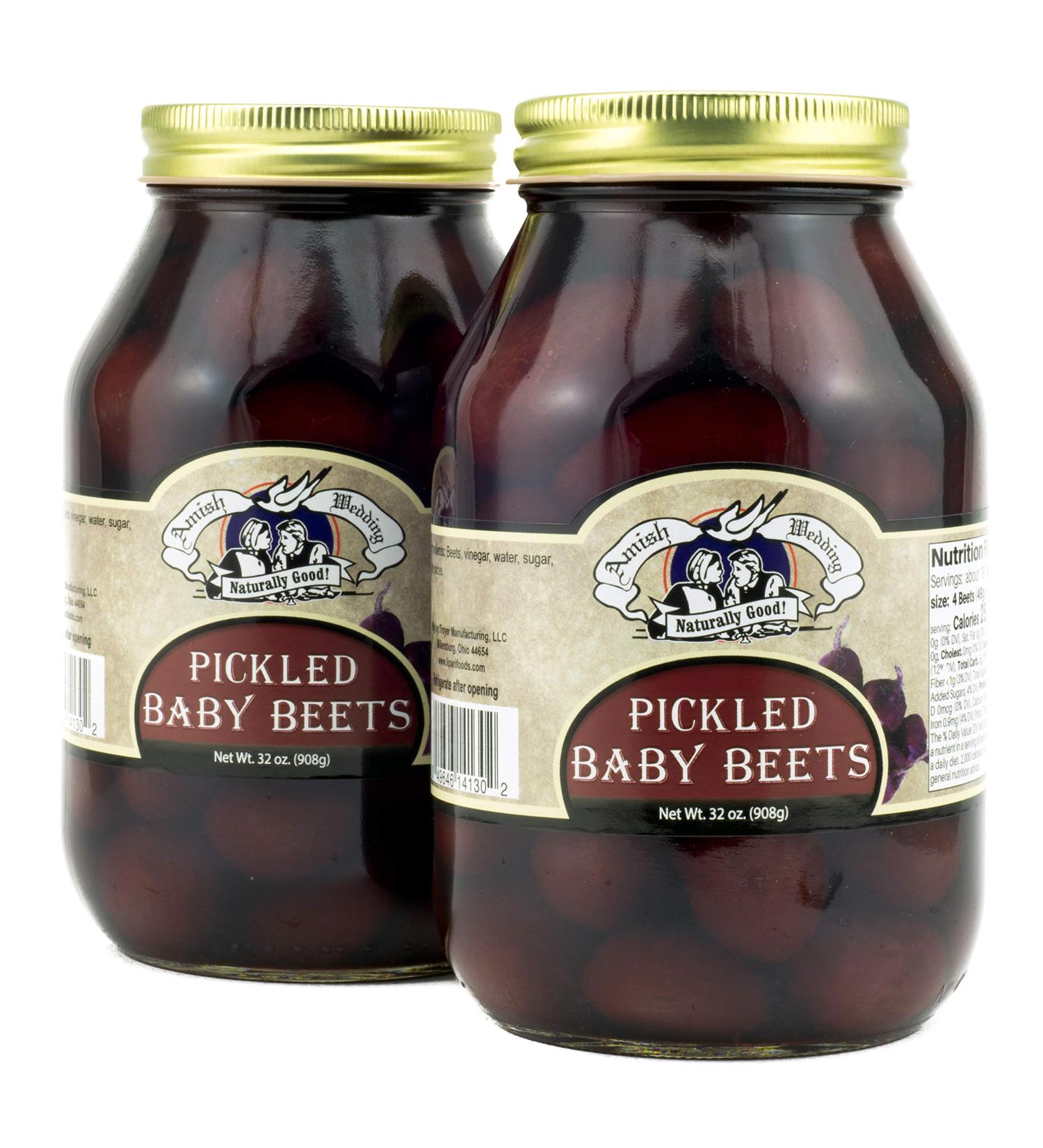 Amish Wedding Foods Pickled Baby Beets 2 - 32 oz. Jars - Buy Online on GoSupps.com