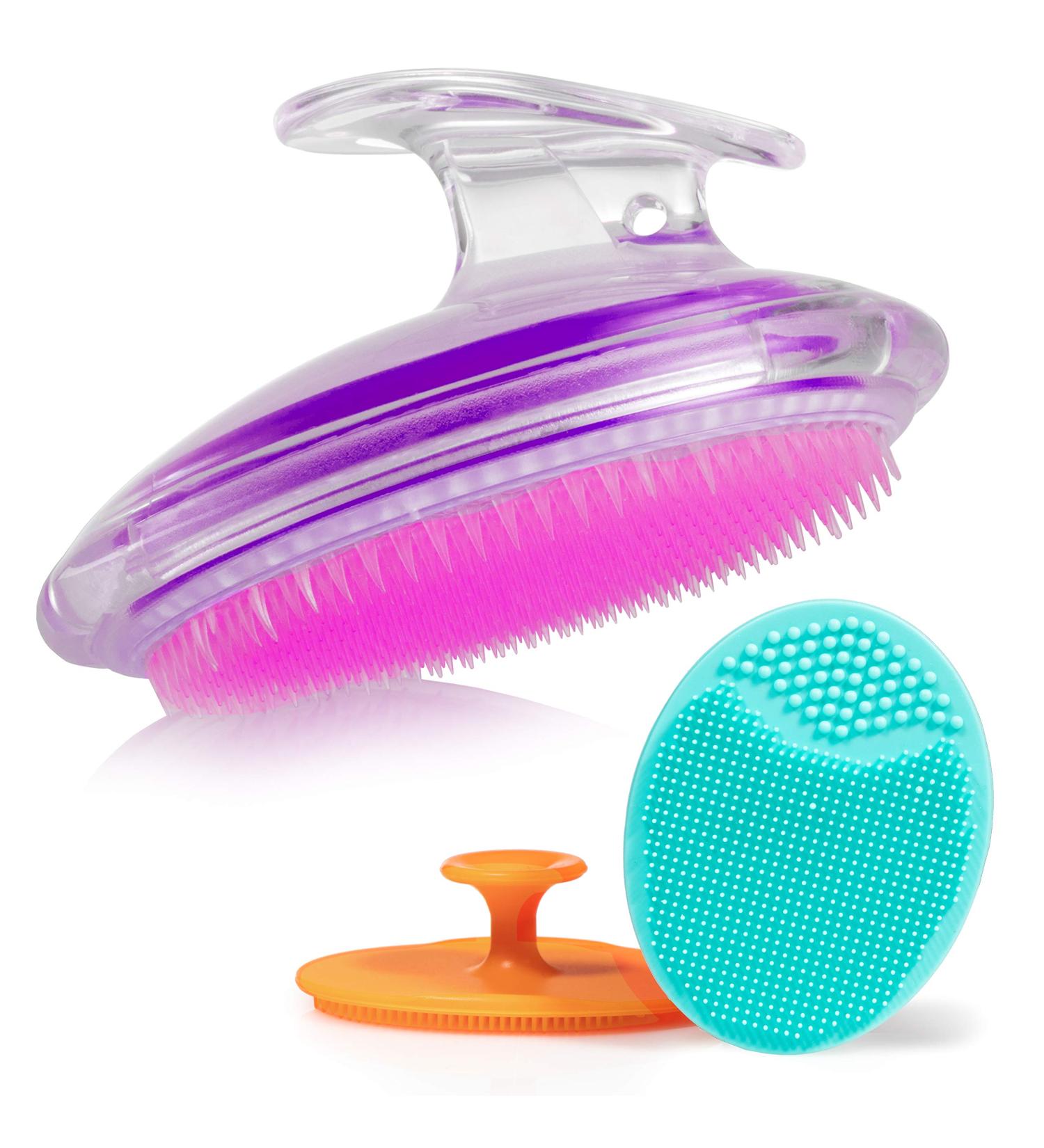 Dylonic Exfoliating Brush Set for Razor Bumps & Ingrown Hair - Silicone Face Scrubbers for Face & Body, Ideal for Dry Brushing - Buy Online on GoSupps.com