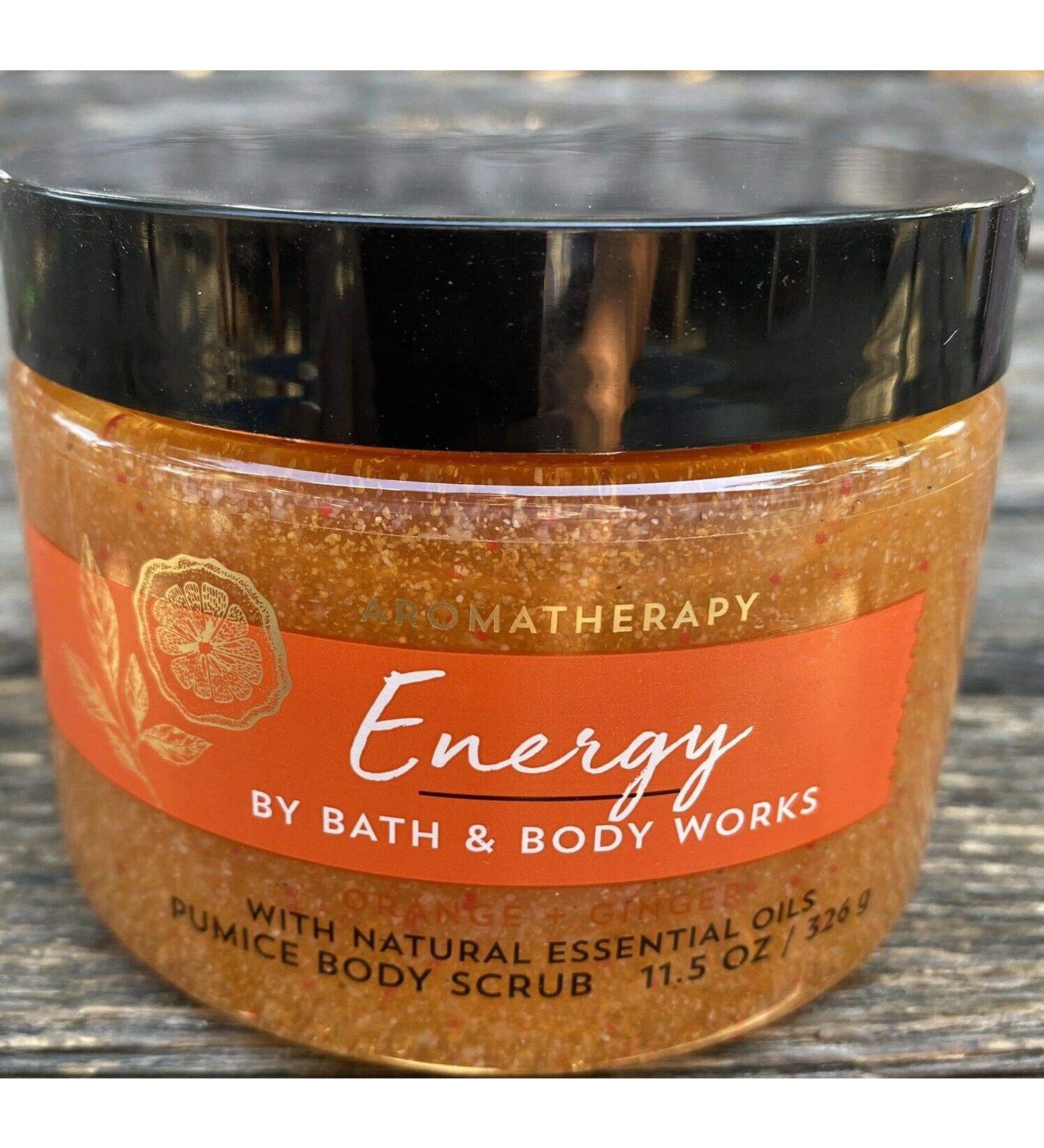 Bath & Body Works Aromatherapy Energy Orange Ginger Sugar Scrub 13 fl oz
