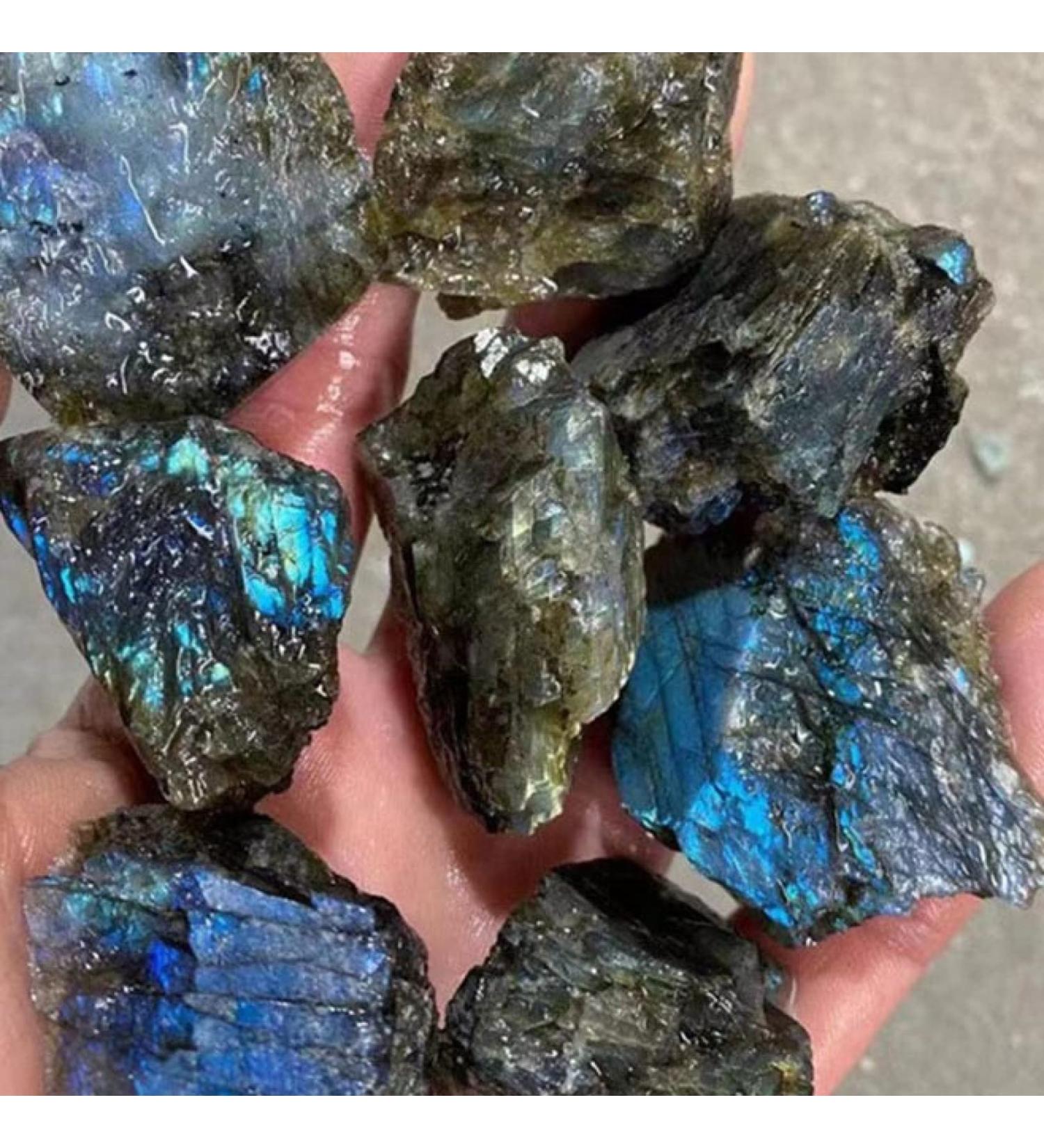 Natural Crystal Rough 50g Natural Clear Quartz Crystal Rock Chips Specimen Collection Natural Mixing Fish Tank (Color : Labradorite Size : 2-4 cm) - Buy Online on GoSupps.com