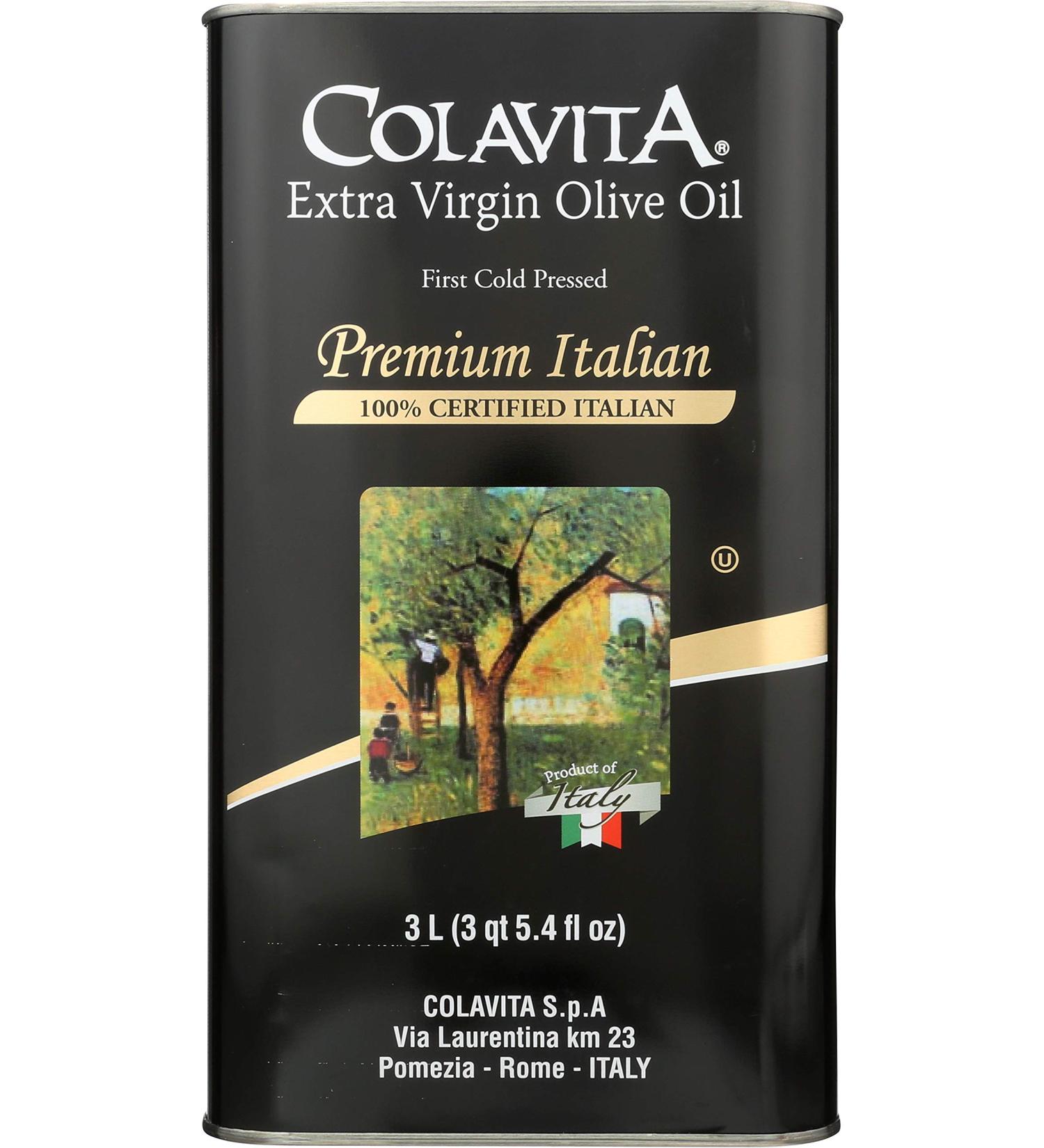 Colavita Premium Italian Extra Virgin Olive Oil 101.4 fl. oz. - 1 Tin | High-Quality Olive Oil - Buy Online on GoSupps.com