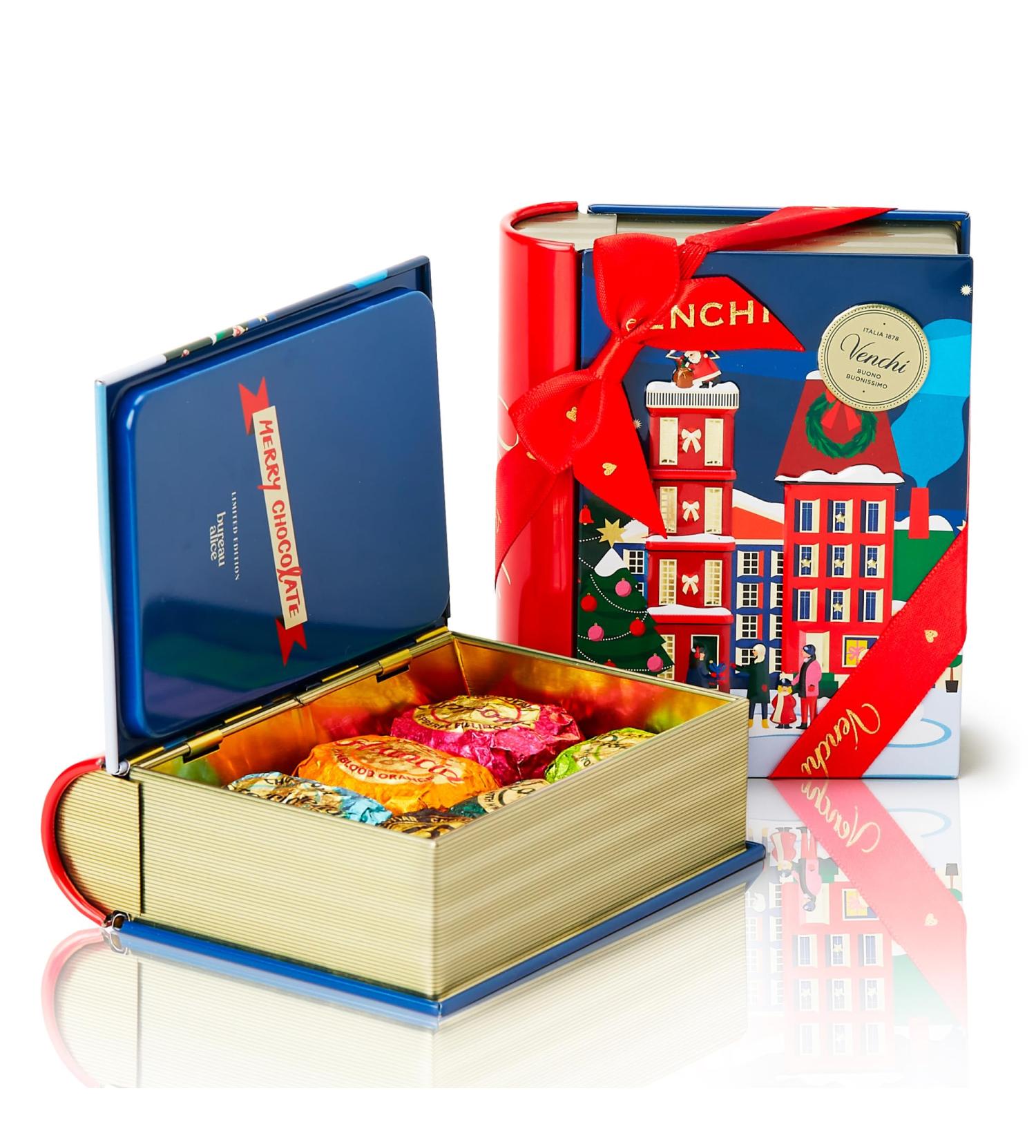 Venchi Mini Livre Bleu de No l avec Chocoviar Assortis avec Noisette du Pi mont dition Limit e 116 g Sans Gluten Sans Colorants ni Conservateurs Id e Cadeau - Buy Online on GoSupps.com