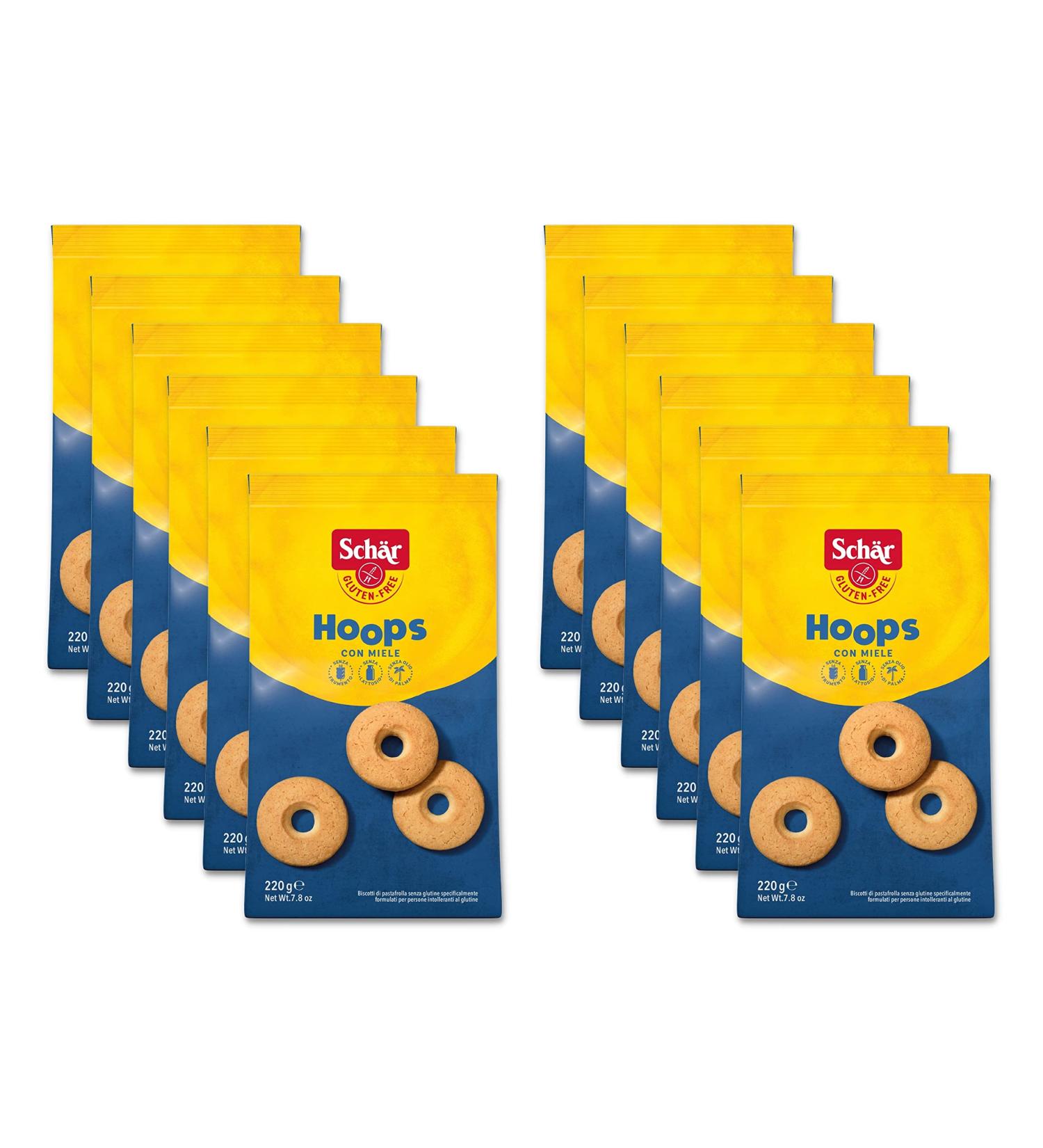  Sch r Sch r Honey Hoops Gluten Free Dough Cookies & Palm Oil Breakfast Perfect Vegetarian 12 Packs 200g - Buy Online on GoSupps.com