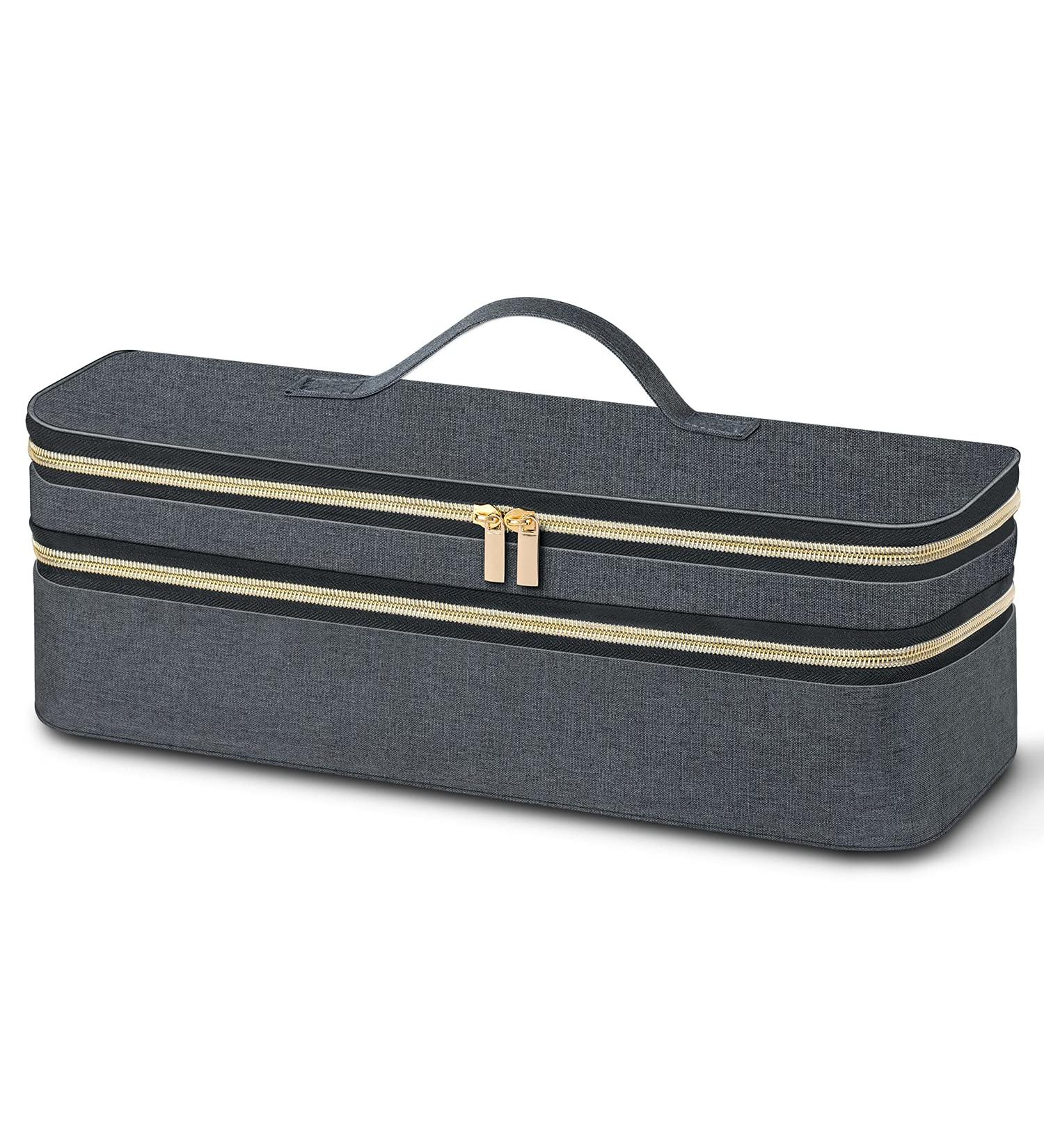 Travel Case for Revlon Hair Dryer Brush - Double-Layer Storage Bag for Hot Air Brush & Styling Accessories (Case Only) - Buy Online on GoSupps.com
