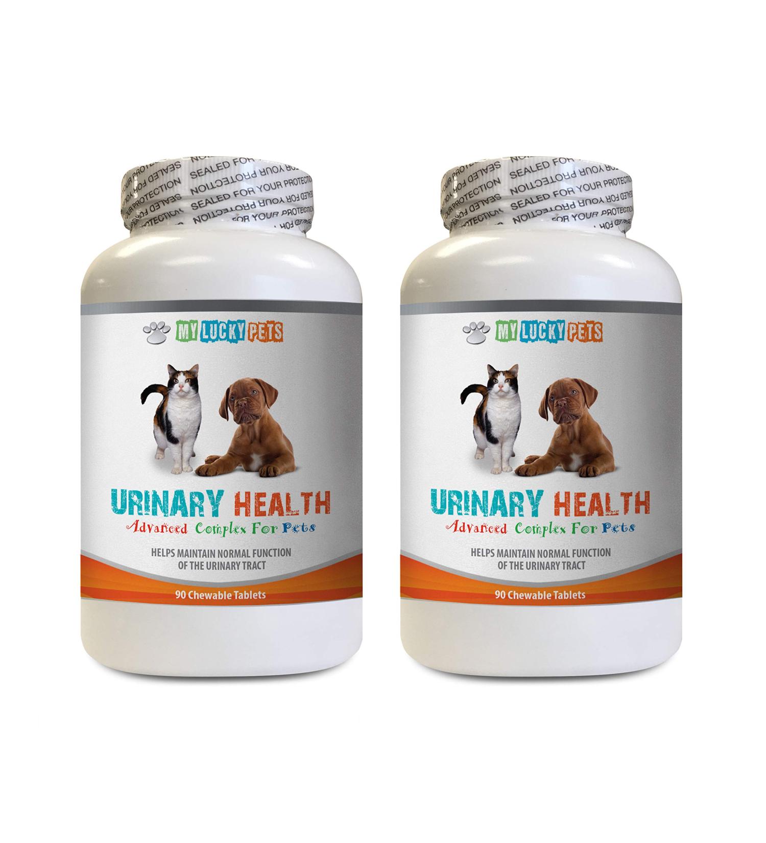 cat UTI Pain Relief - Pets Urinary Health Complex - for Dogs and Cats - Advanced Bladder Support - Cranberry Bites for Cats - 2 Bottles (180 Treats) - Buy Online on GoSupps.com