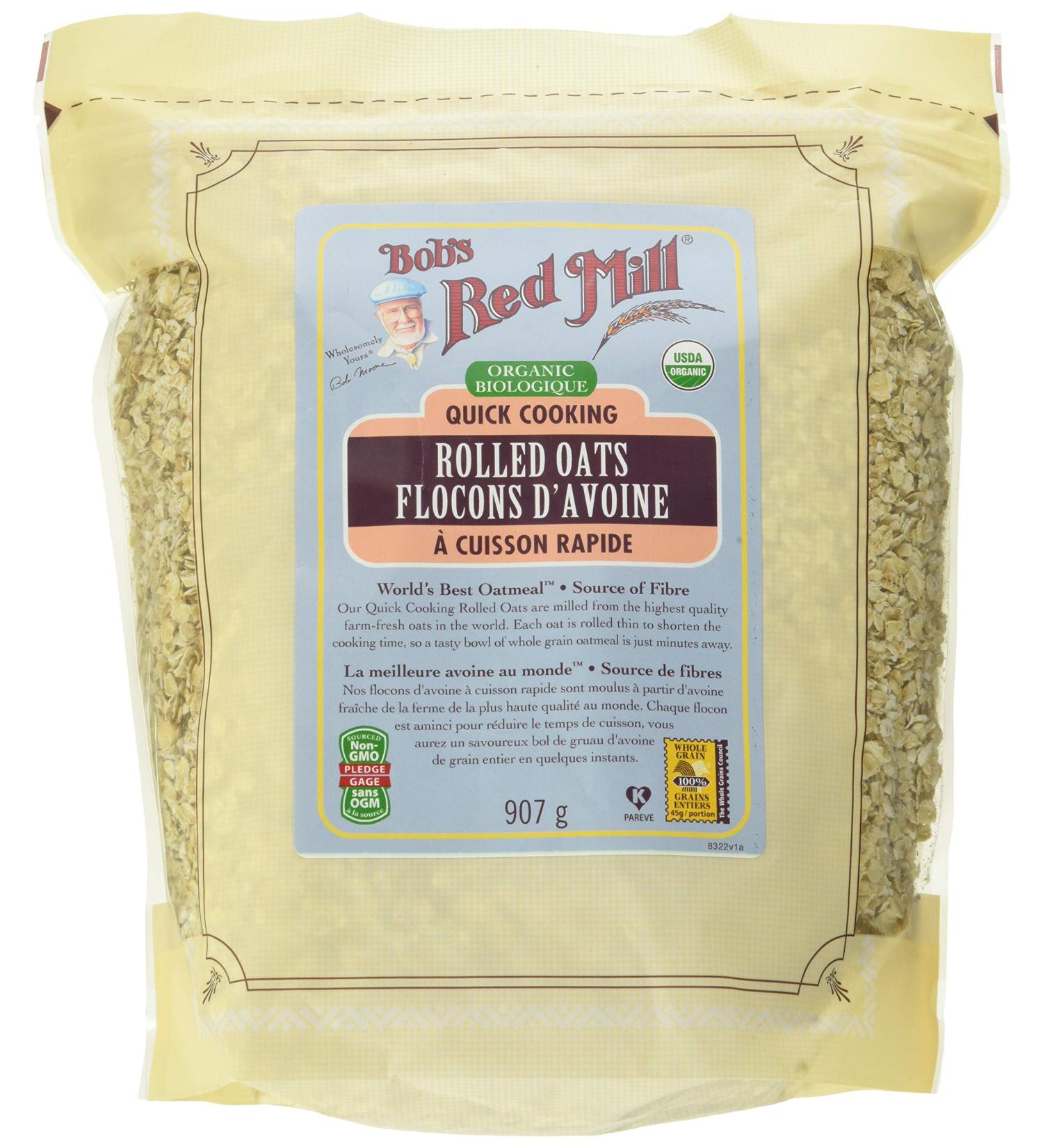 BOB'S RED MILL Organic Quick Cooking Oats 907 Gram - Buy Online on GoSupps.com