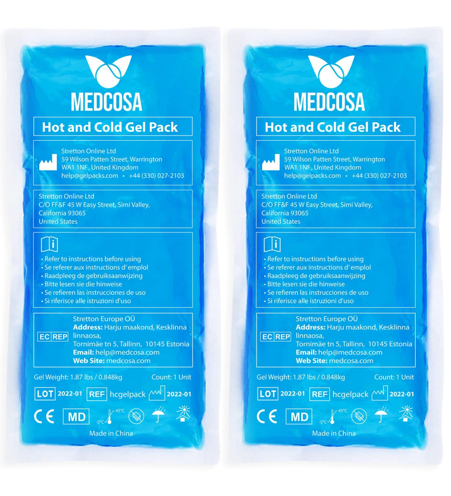 Medcosa Large Flexible Sport Ice Pack | Cold Reusable Pack for Sport Injuries & R.I.C.E Treatment | Relieve Any Ache & Pain - Buy Online on GoSupps.com